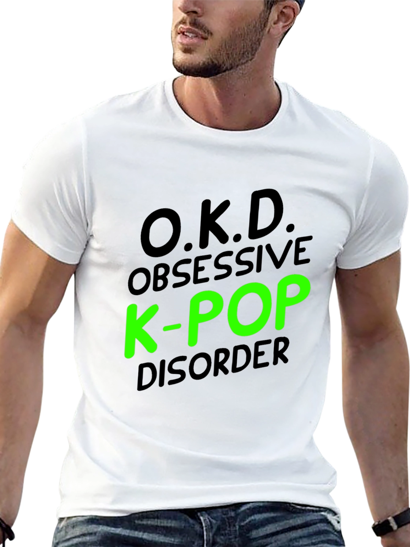 O.K.D. Obsessive K-Pop Disorder Black T-Shirt