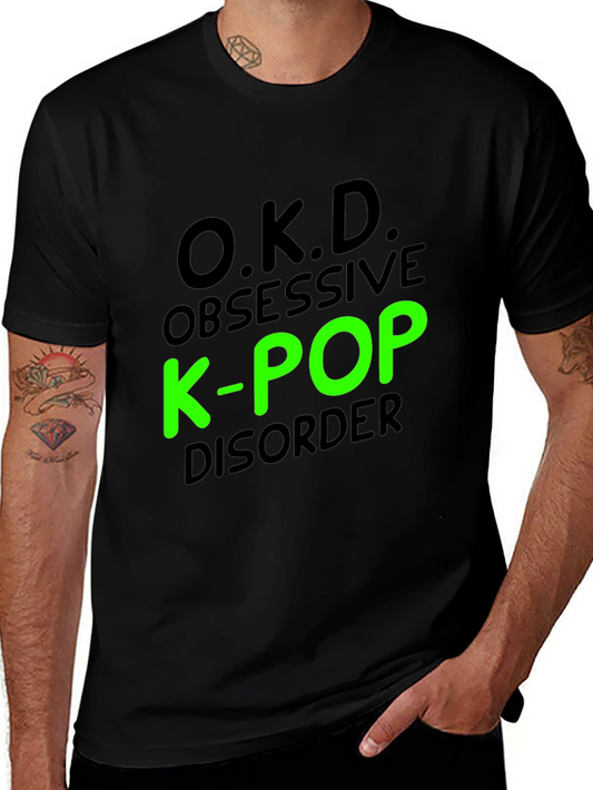 O.K.D. Obsessive K-Pop Disorder Black T-Shirt