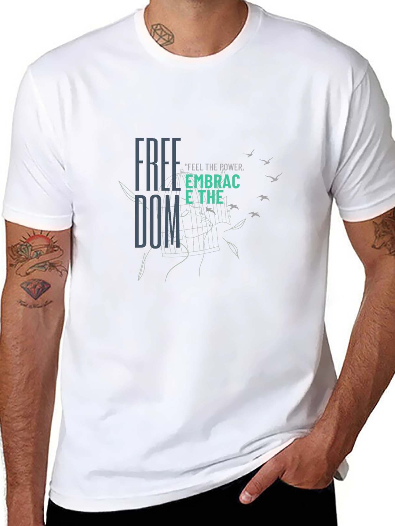 Freedom Embrace Graphic Tee - Modern Comfort