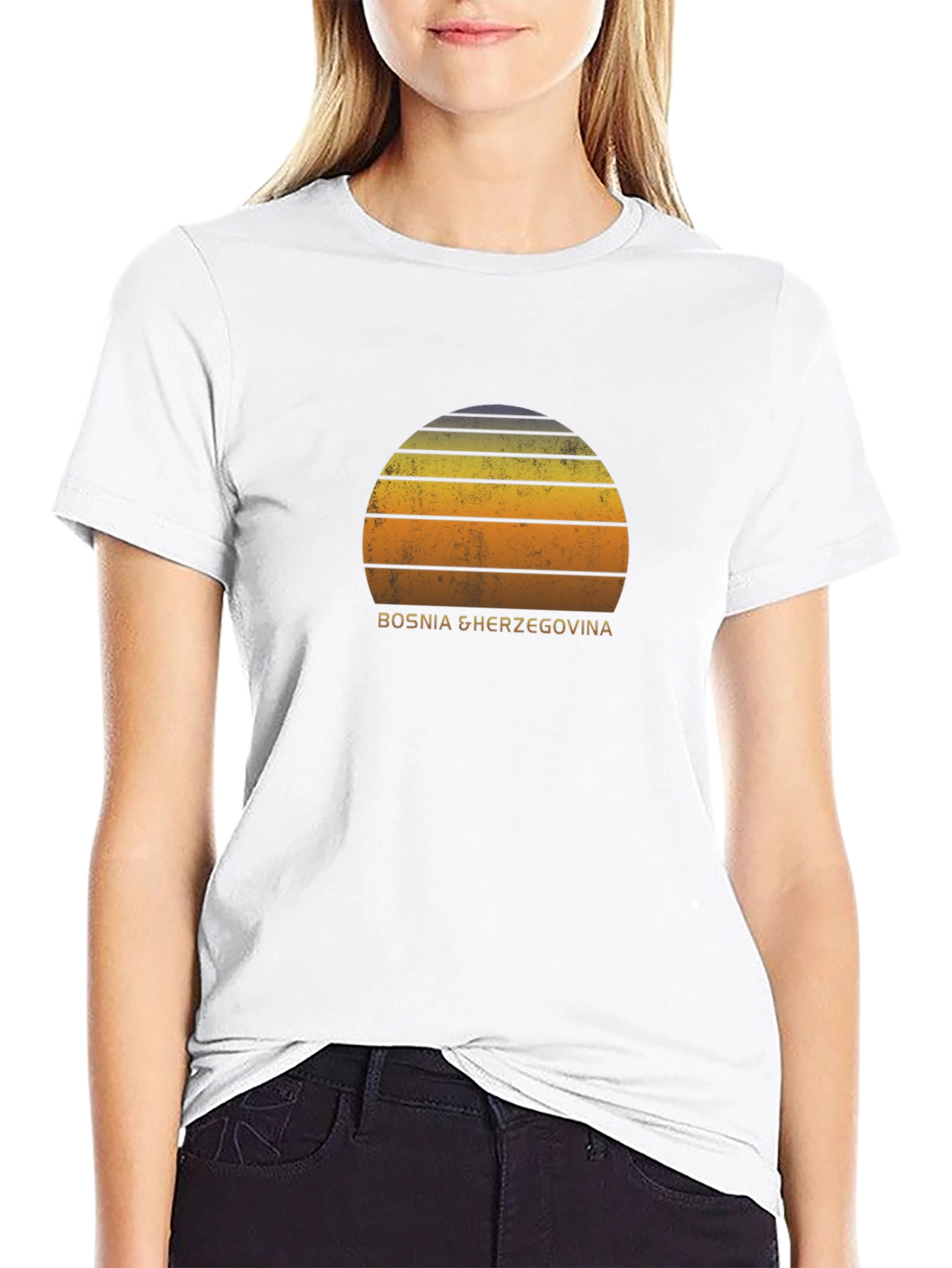 Bosnia & Herzegovina Sunset Graphic T-Shirt