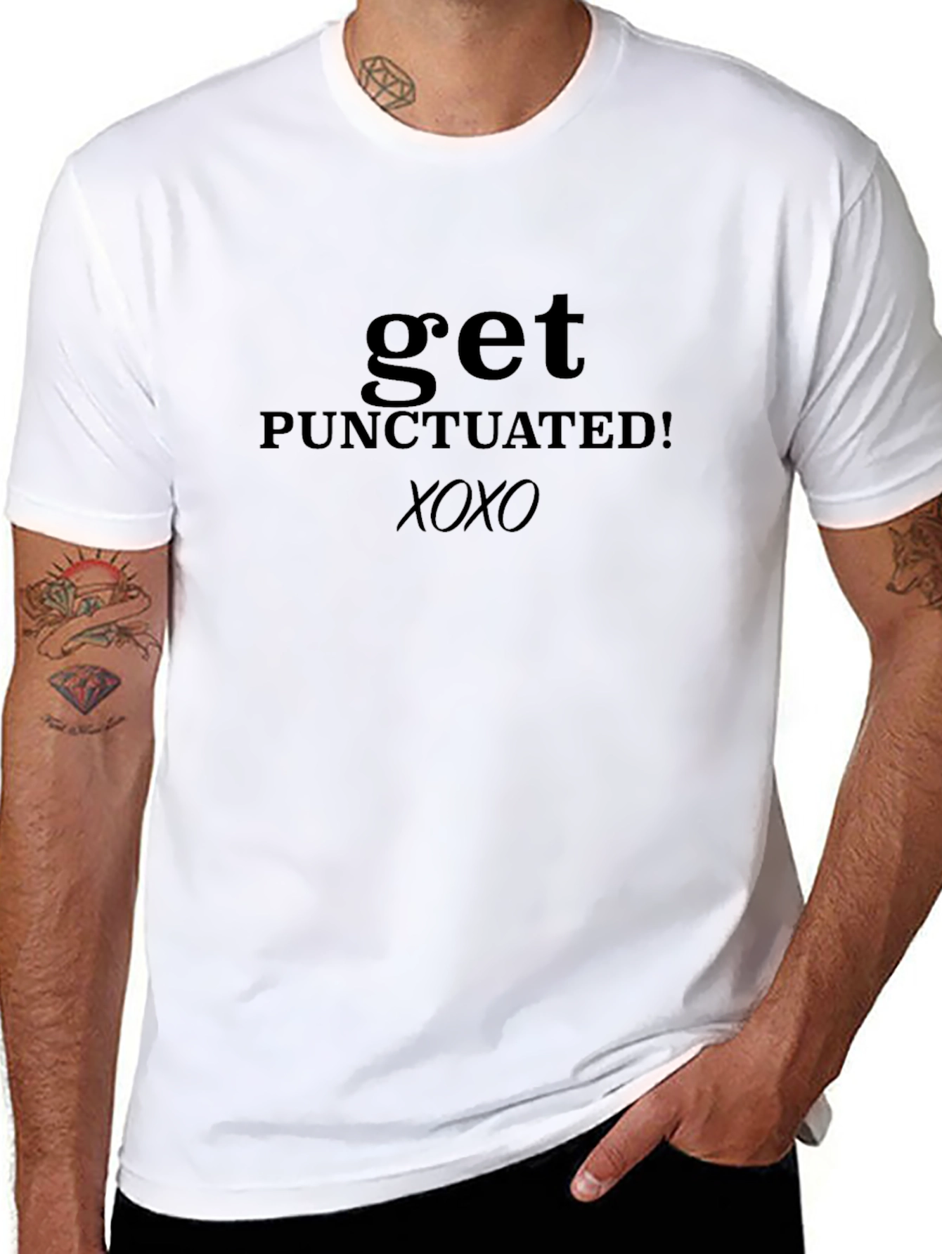 Get PUNCTUATED! Black Tee