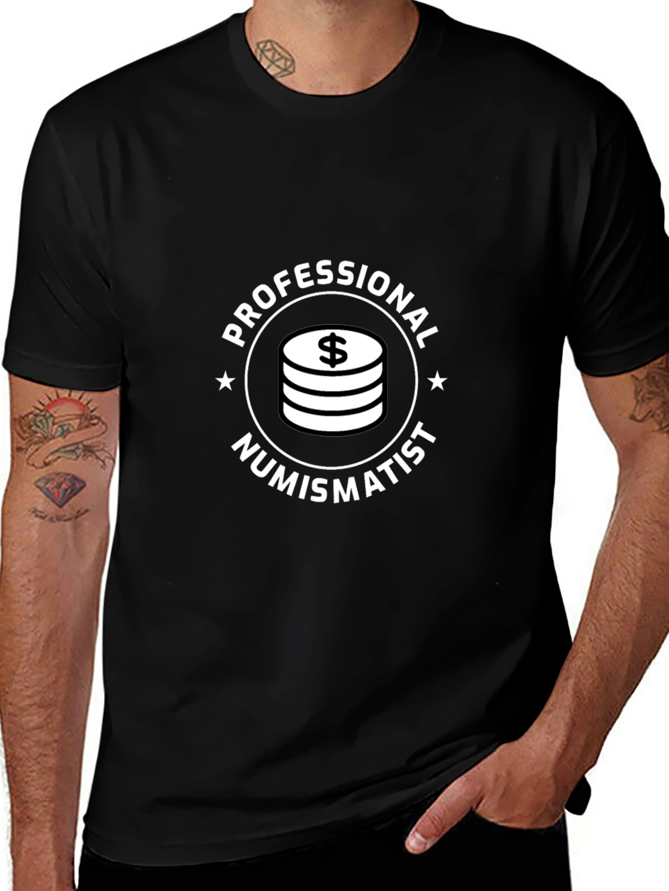 Professional Numismatist Black T-Shirt