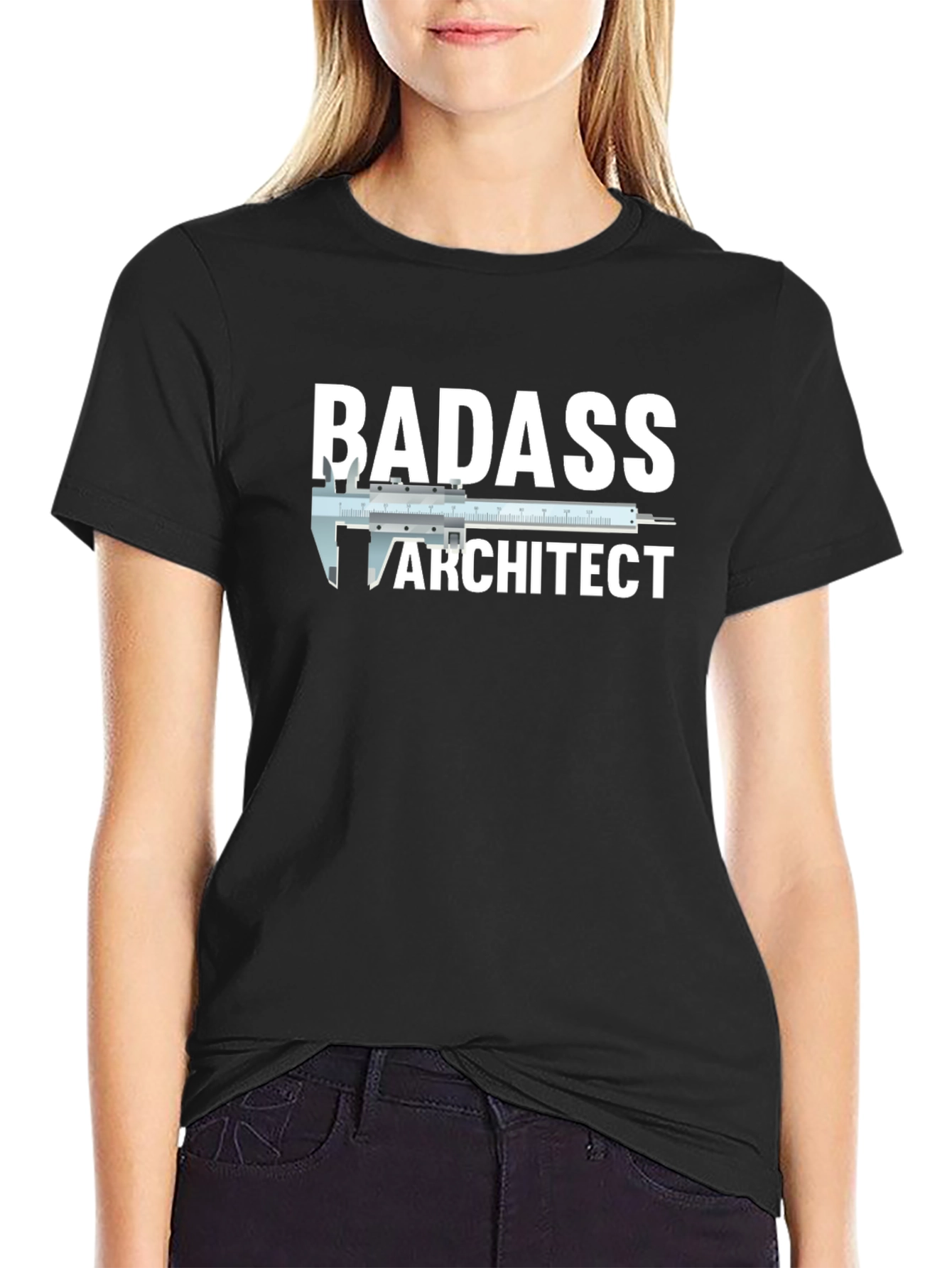 Badass Architect T-Shirt - Black Graphic Tee