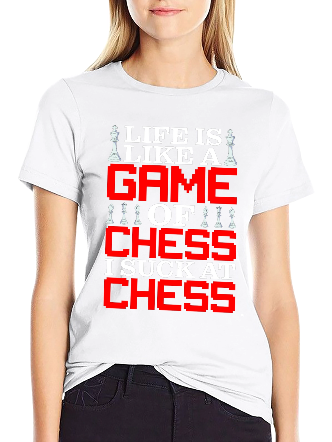 Life is Like Chess Graphic T-Shirt