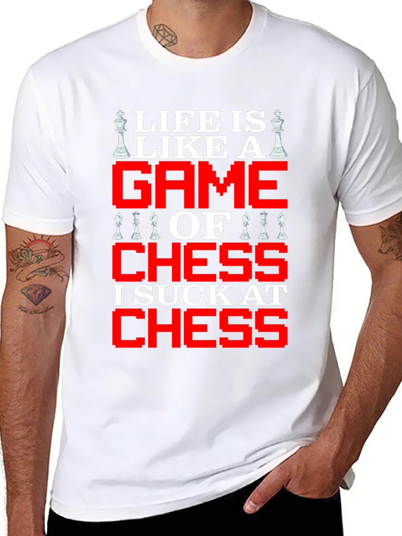 Life is Like Chess Graphic T-Shirt