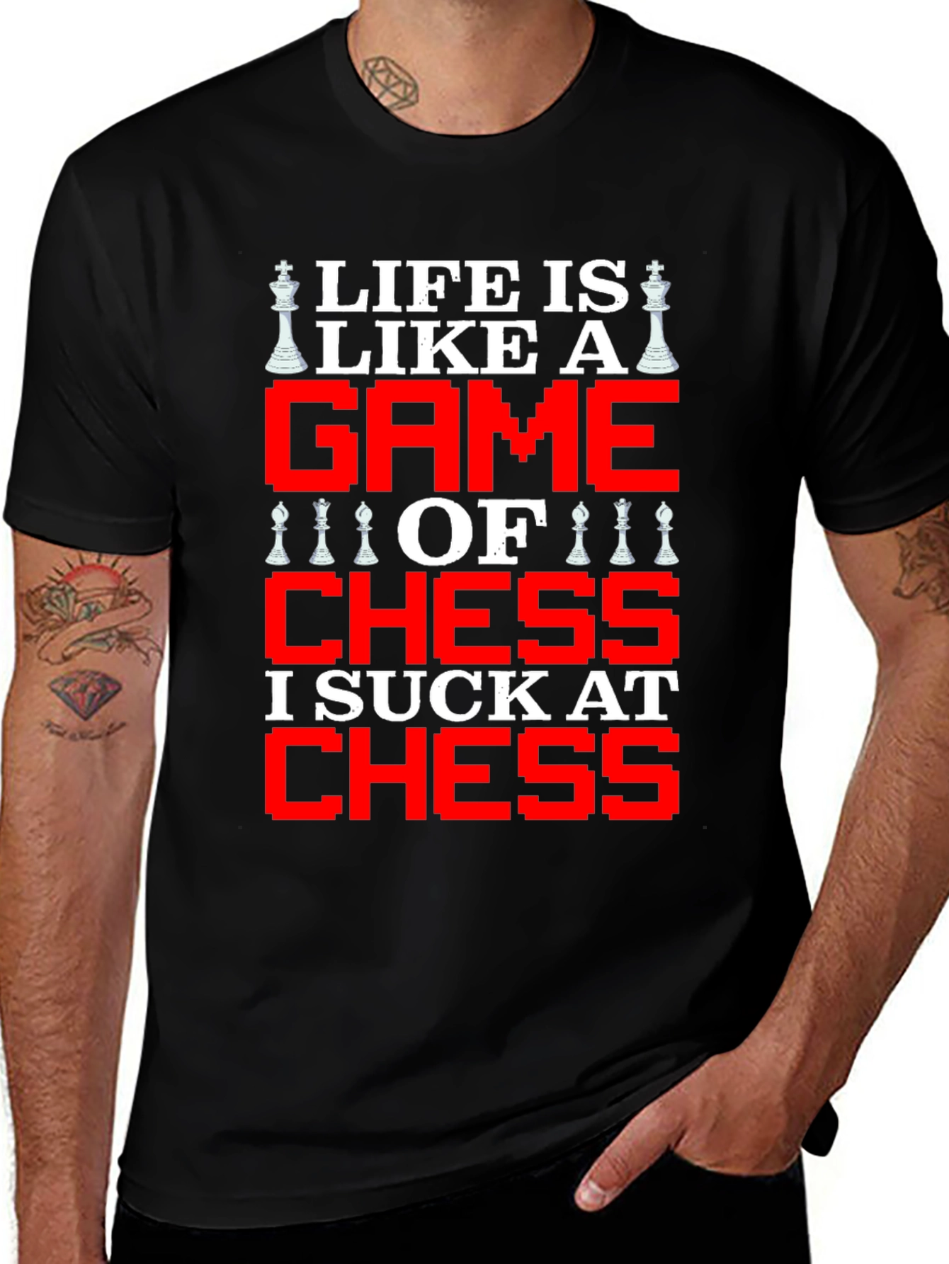 Life is Like Chess Graphic T-Shirt