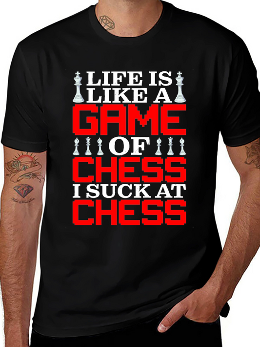 Life is Like Chess Graphic T-Shirt
