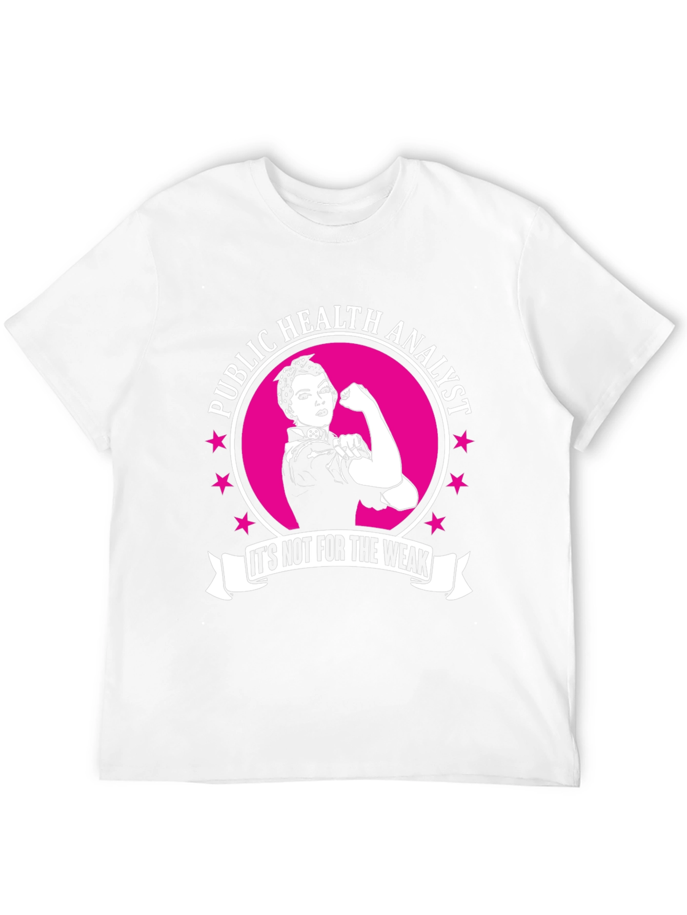 Public Health Analyst Strong Women Black T-Shirt