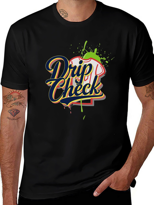 Drip Check Graphic Tee