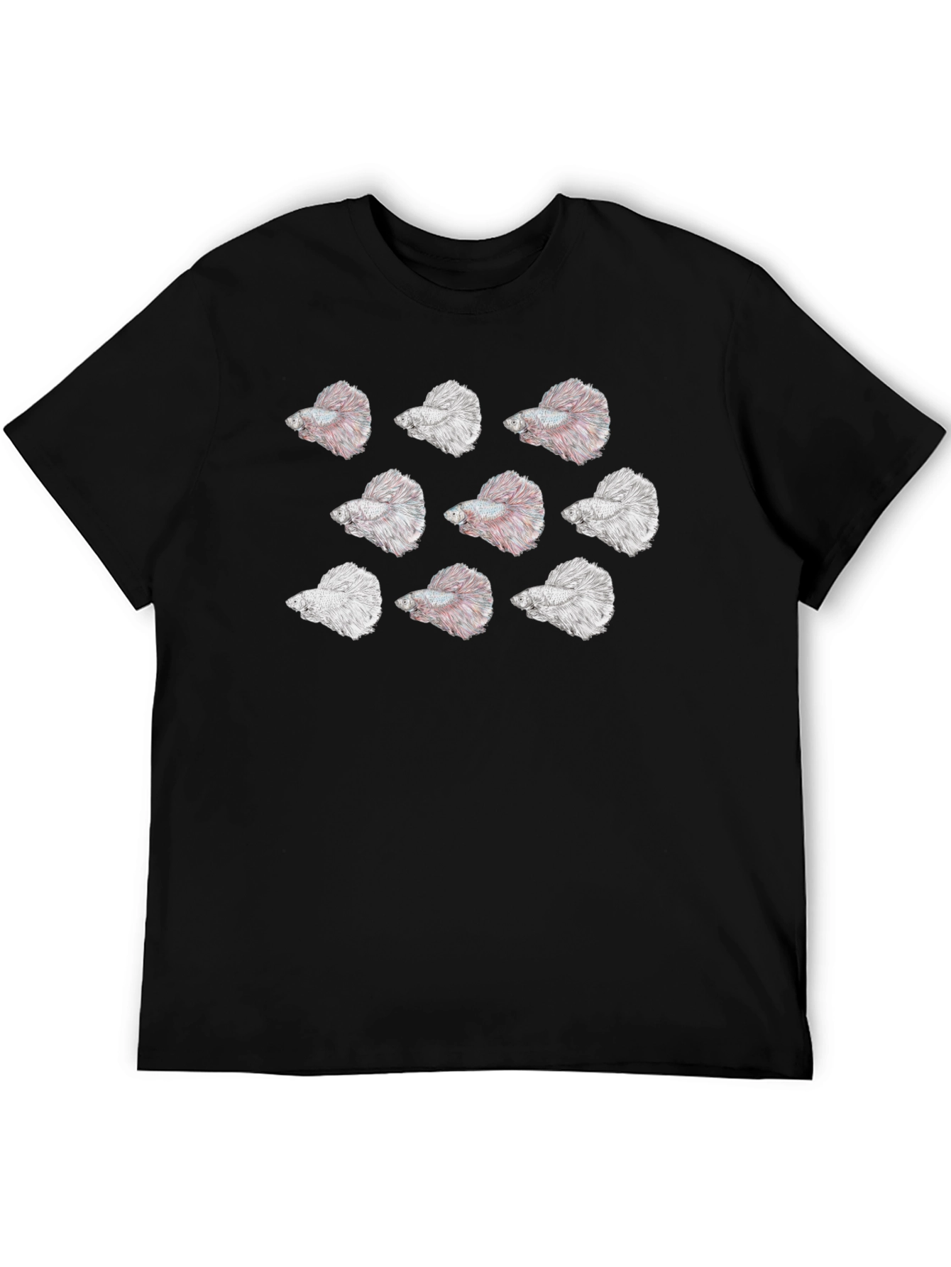 Betta Fish Pattern T-Shirt - Unique Graphic Tee