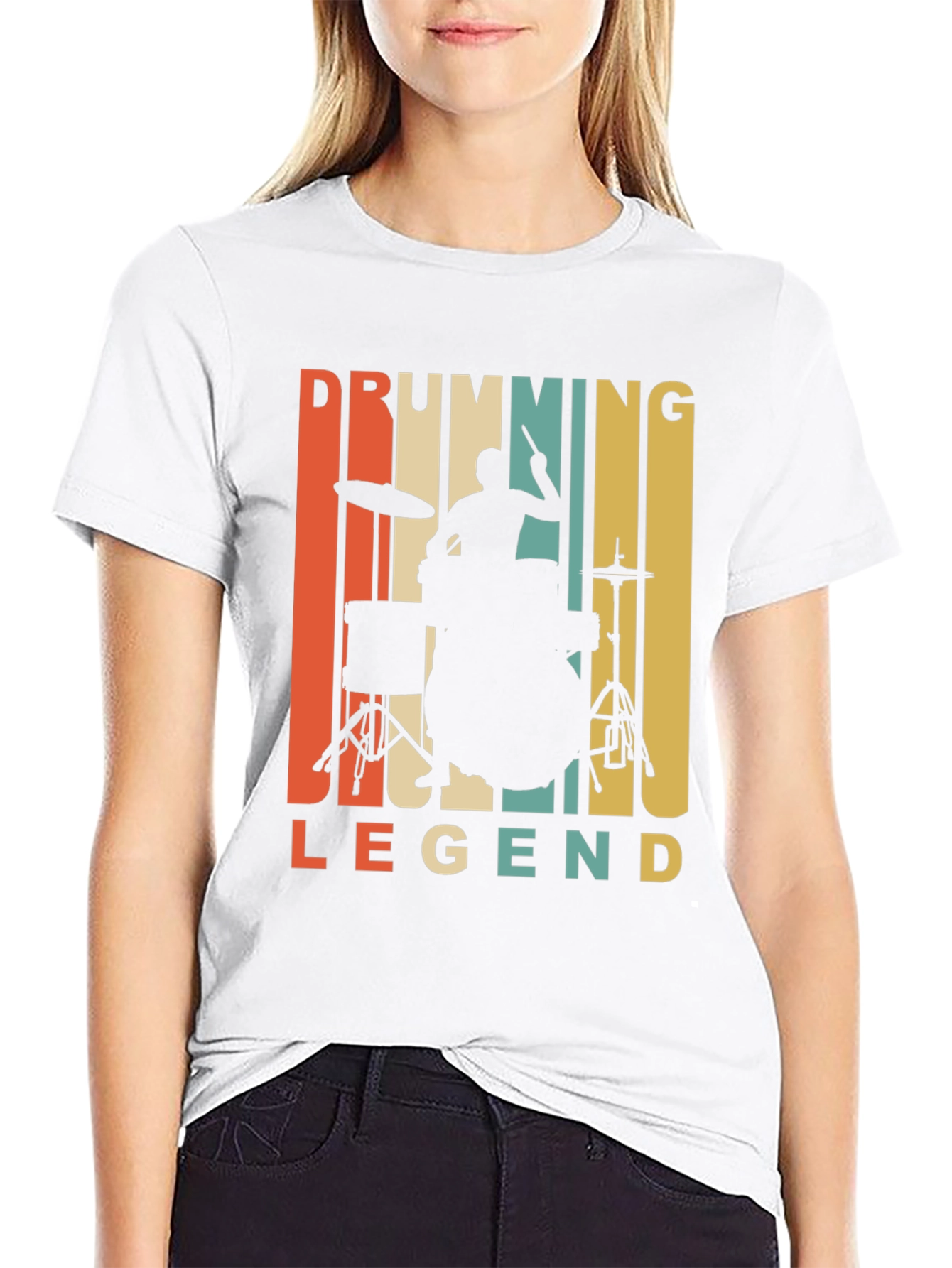 Drumming Legend T-Shirt - Retro Style