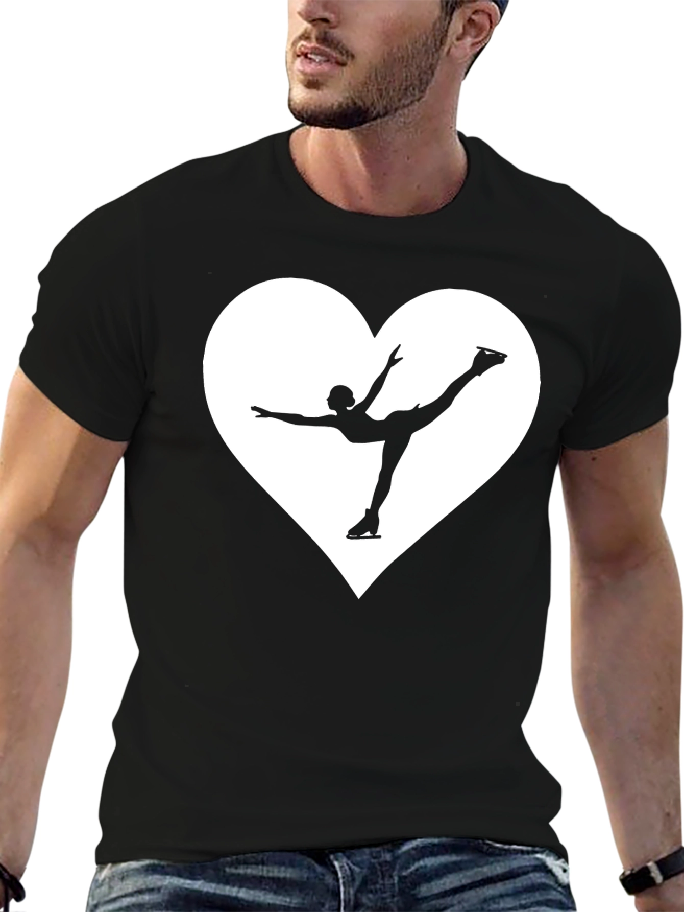 Ice Skating Heart T-Shirt
