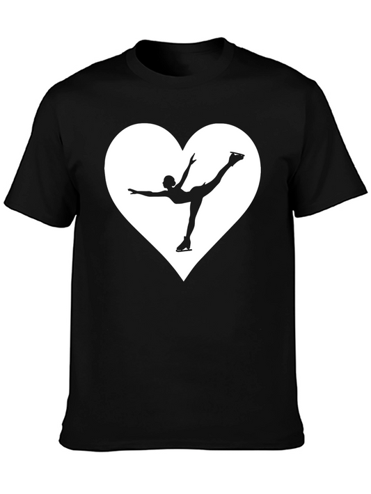 Ice Skating Heart T-Shirt