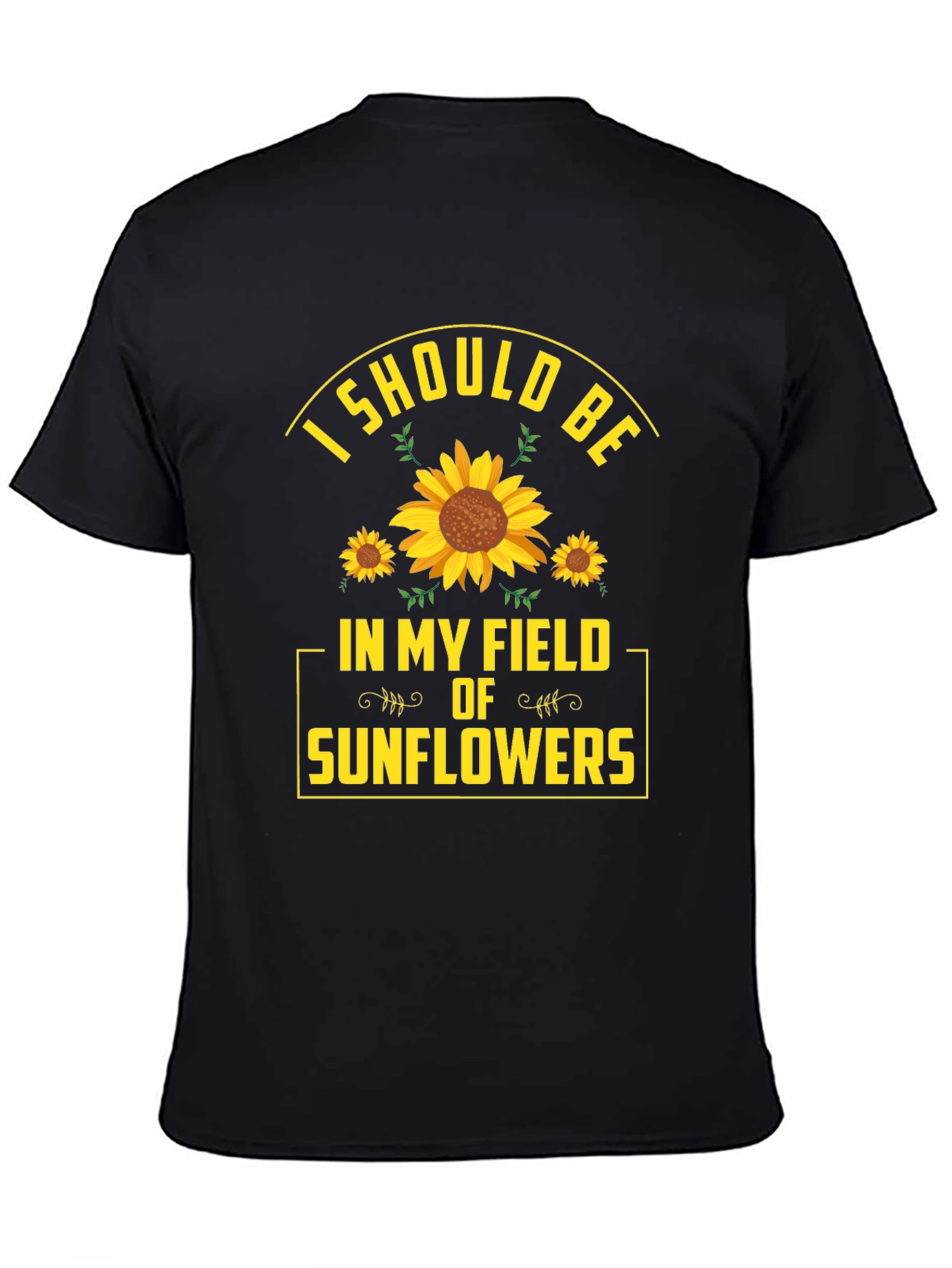 Sunflower Field Graphic T-Shirt - Nature Lover Tee