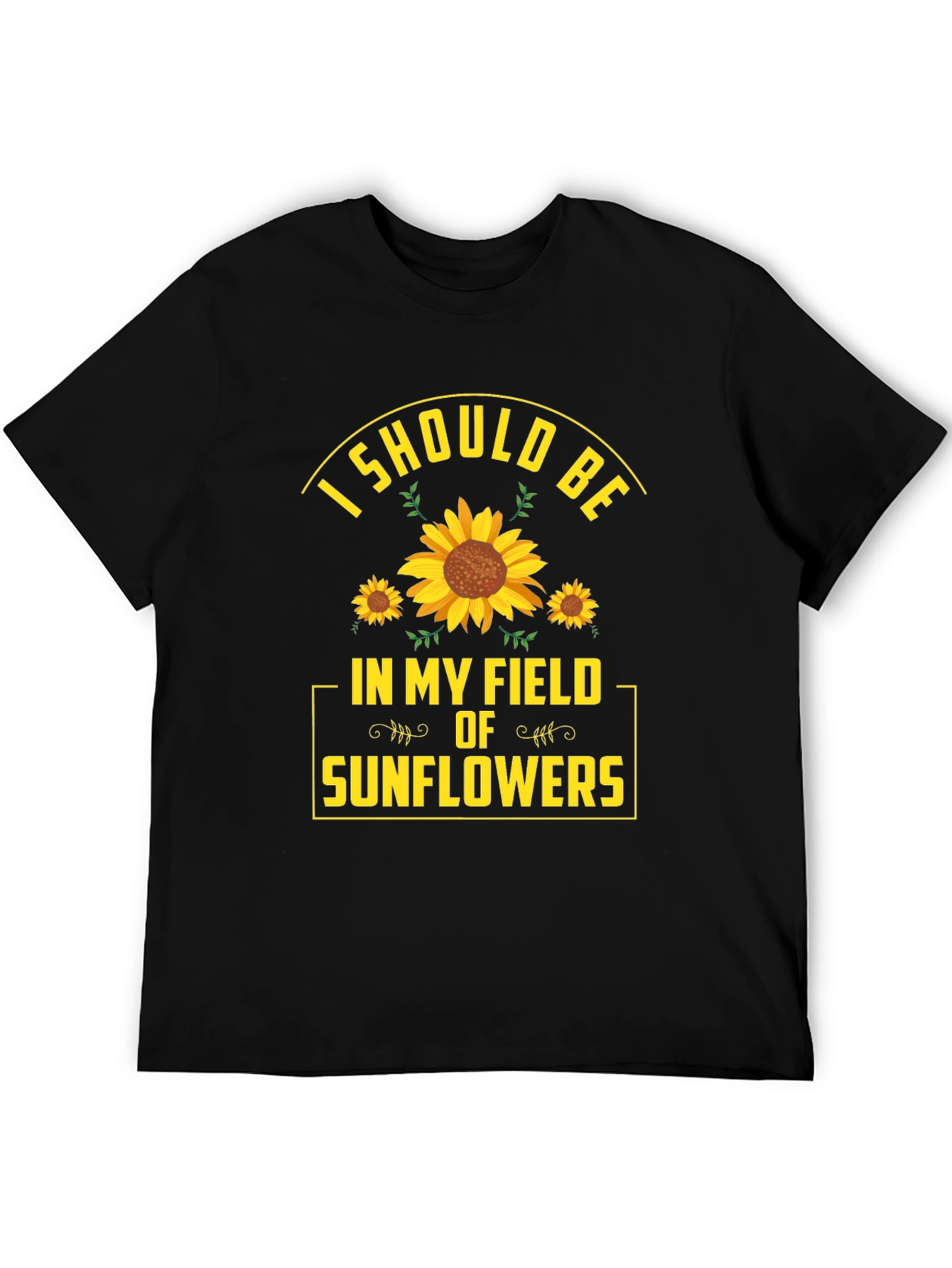 Sunflower Field Graphic T-Shirt - Nature Lover Tee