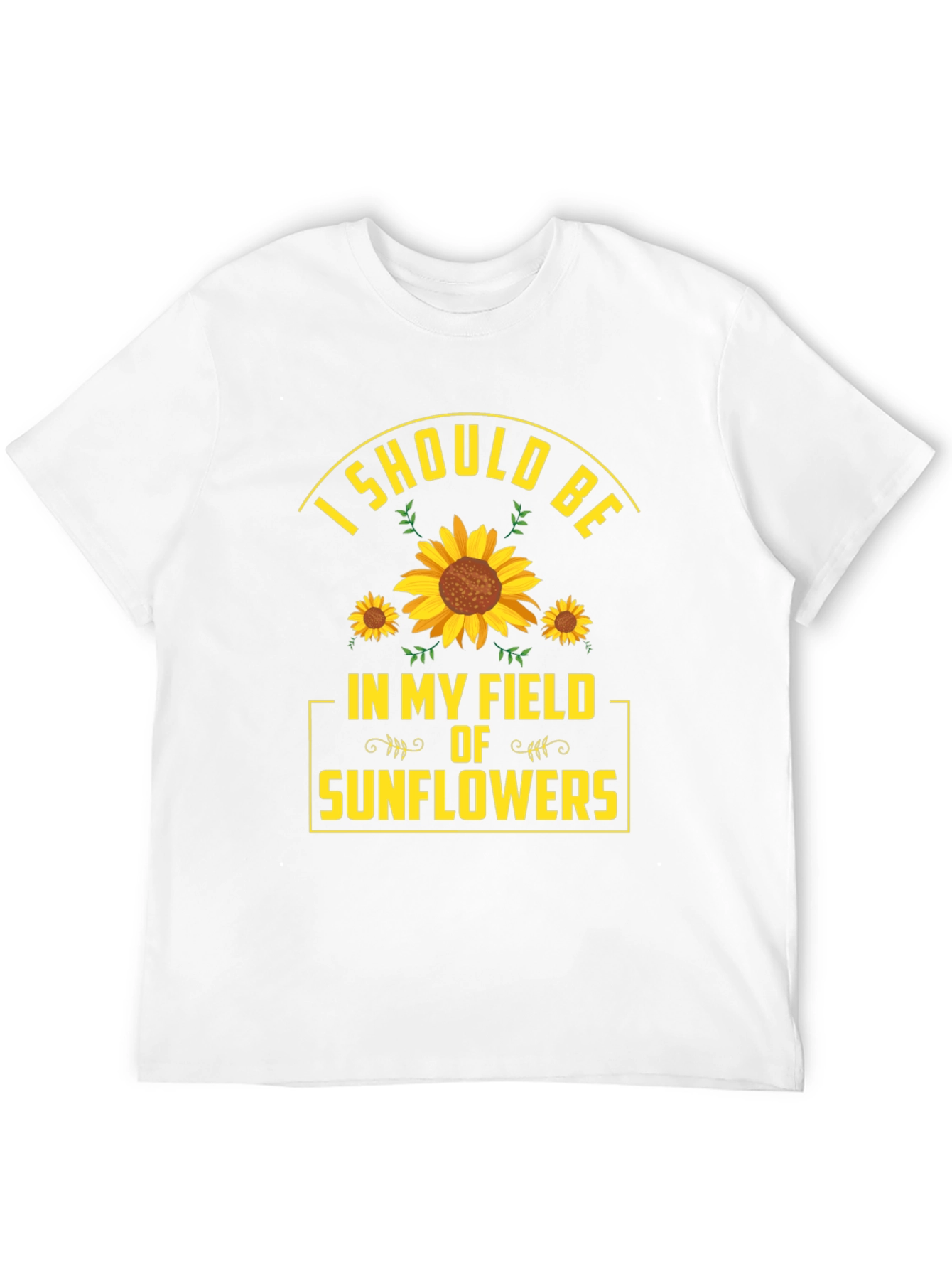 Sunflower Field Graphic T-Shirt - Nature Lover Tee