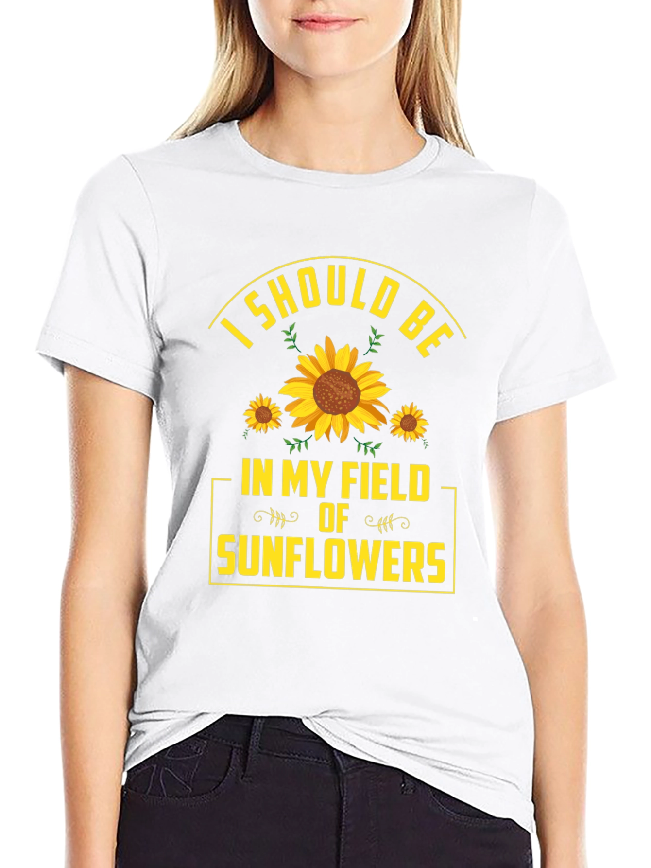 Sunflower Field Graphic T-Shirt - Nature Lover Tee