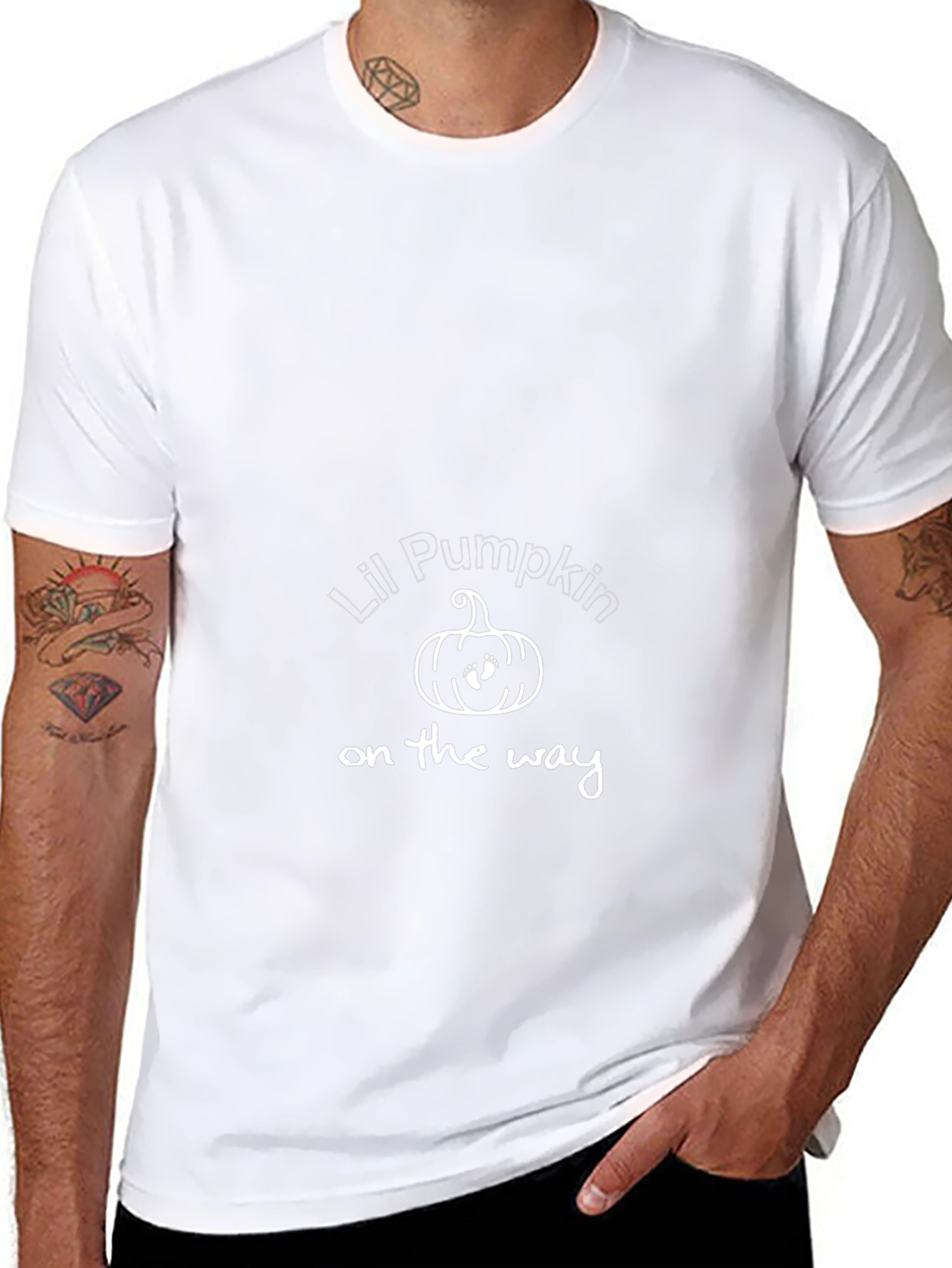 Lil Pumpkin On The Way Maternity T-Shirt