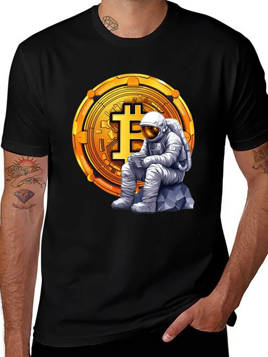 Bitcoin Astronaut Graphic T-Shirt