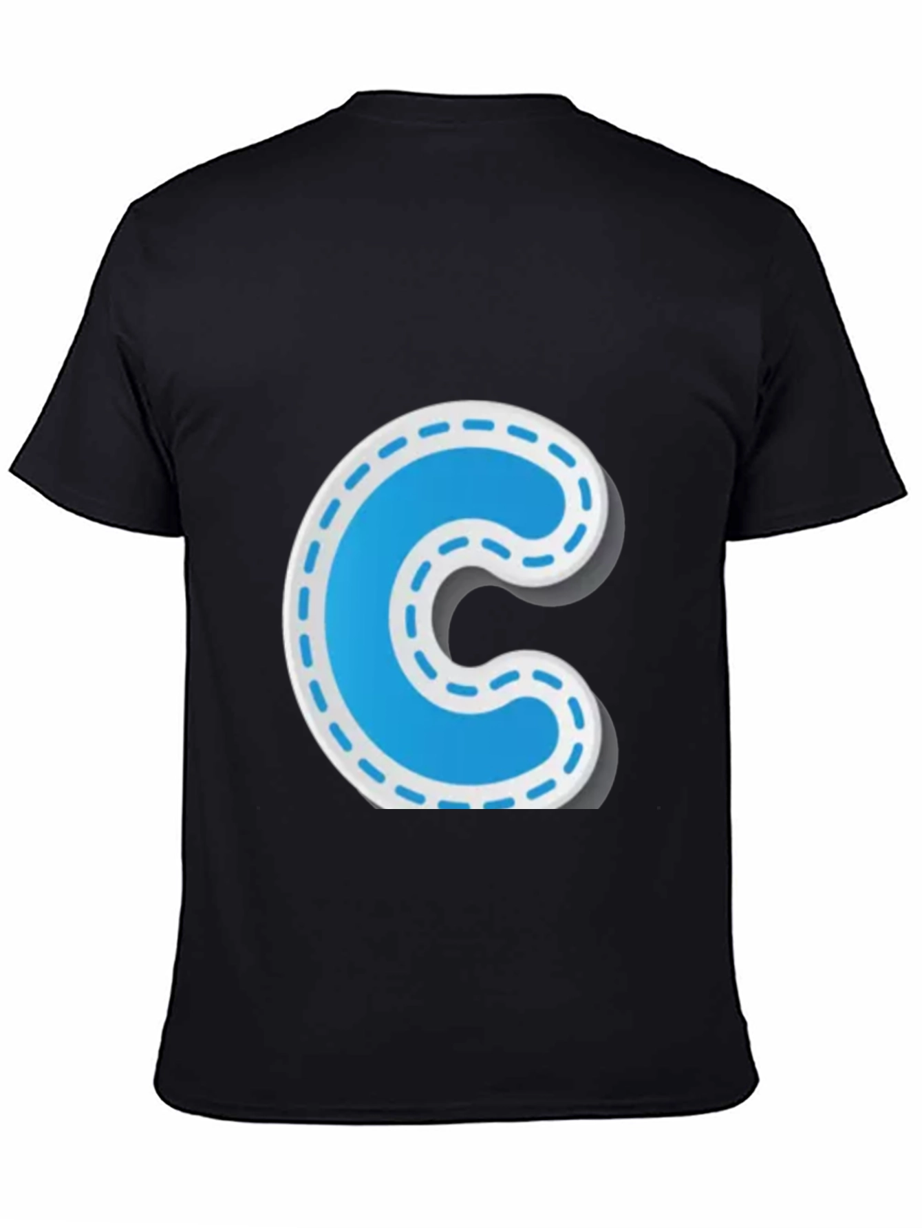 Fun Letter C Black T-Shirt