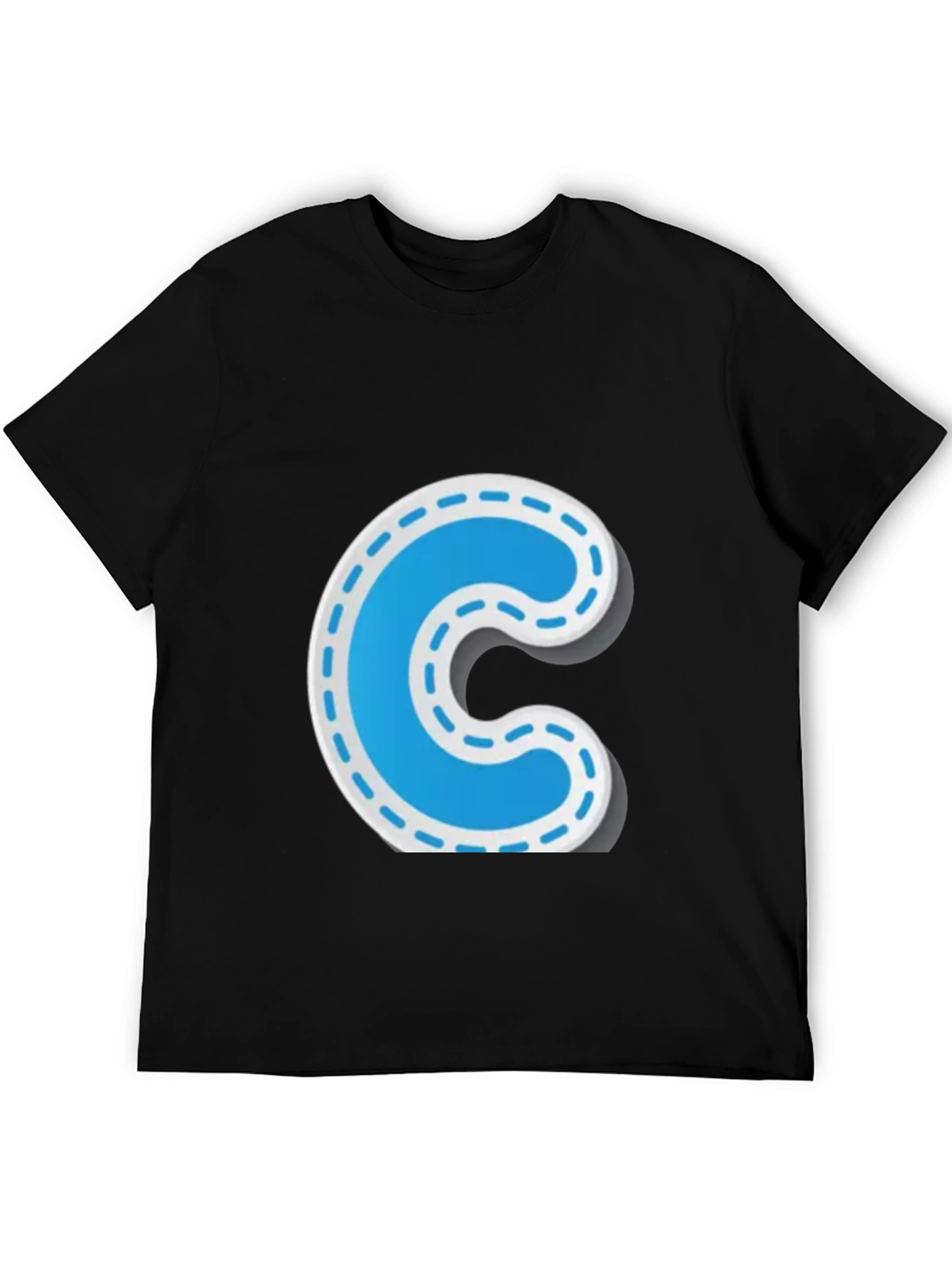 Fun Letter C Black T-Shirt