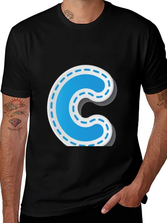 Fun Letter C Black T-Shirt