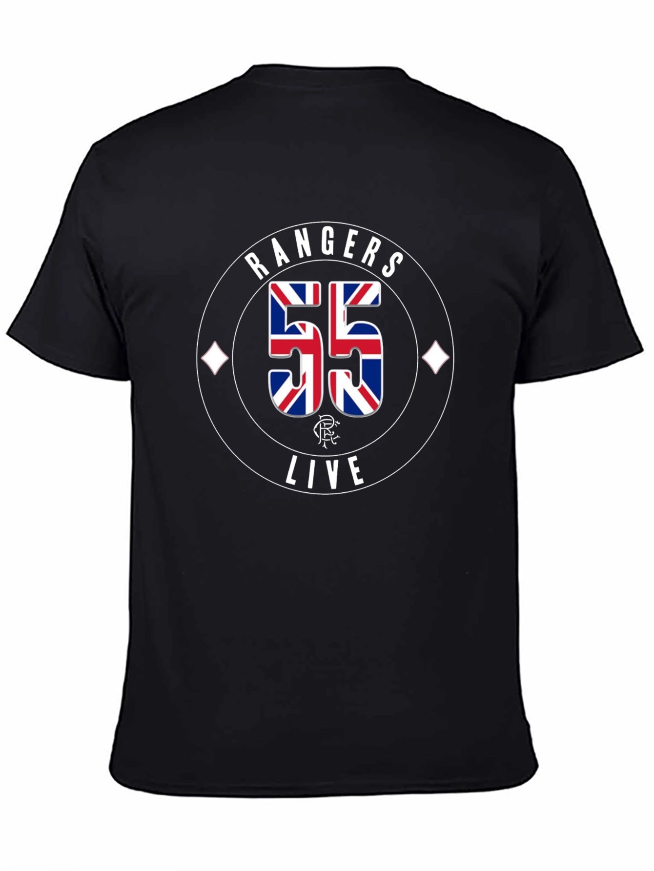 Rangers FC 55 Champions T-Shirt - Black