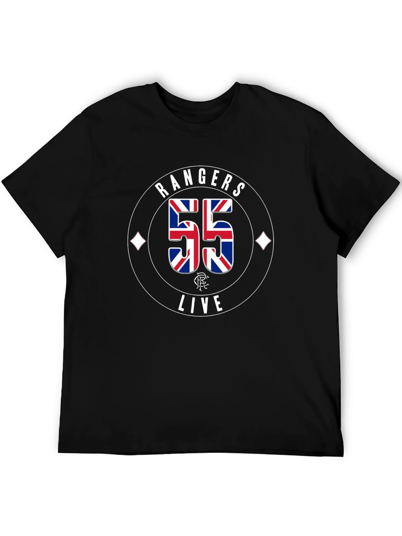 Rangers FC 55 Champions T-Shirt - Black