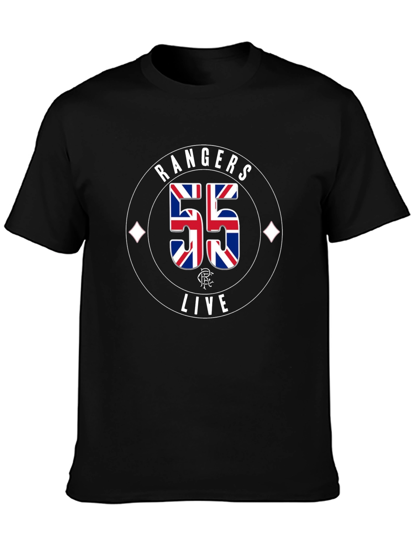 Rangers FC 55 Champions T-Shirt - Black