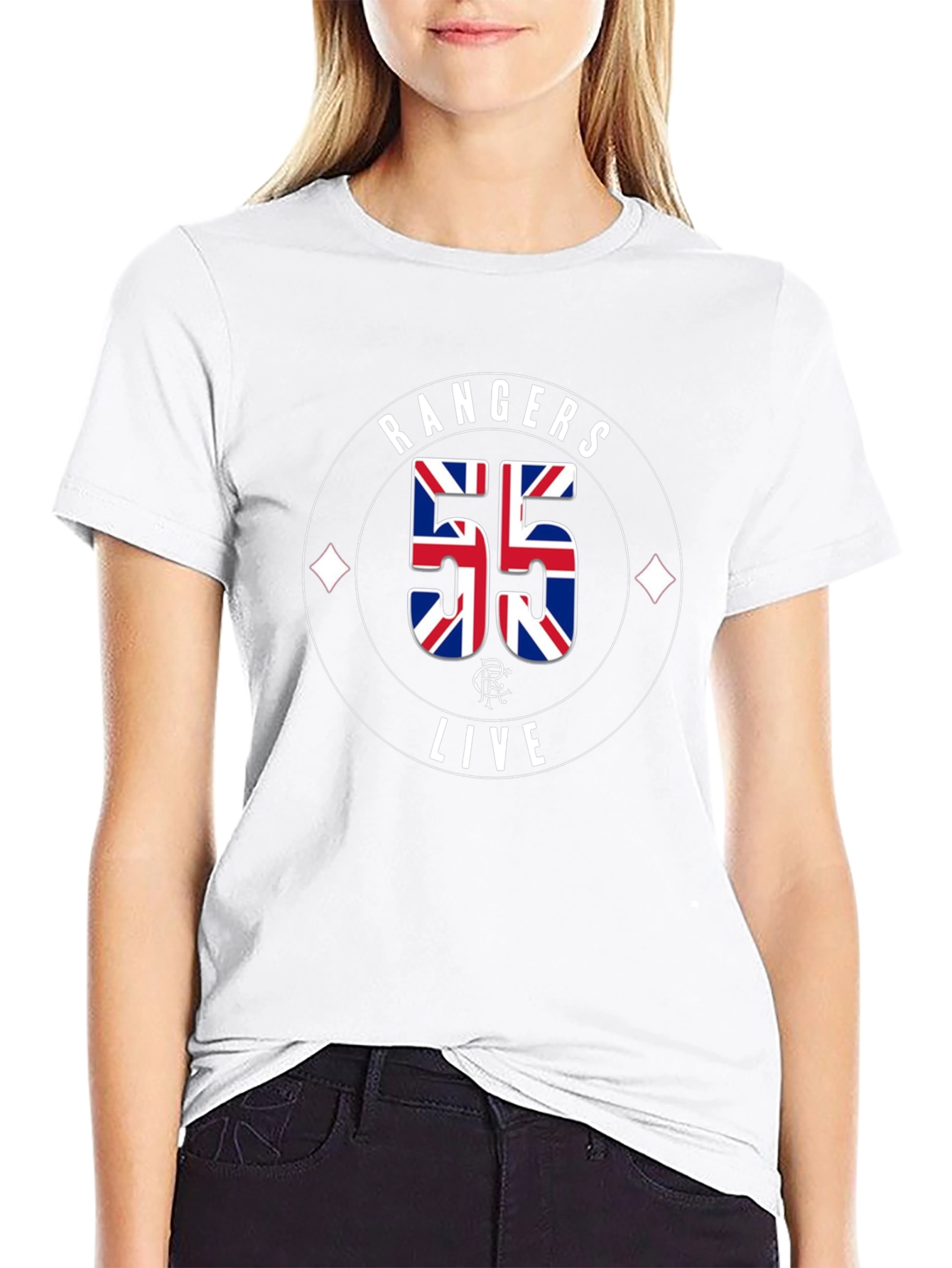 Rangers FC 55 Champions T-Shirt - Black