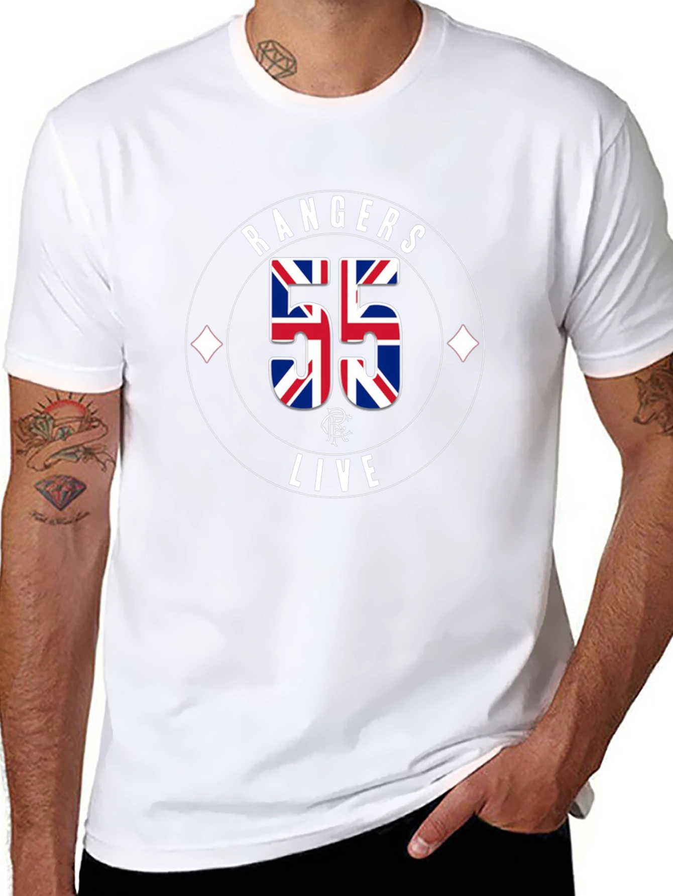 Rangers FC 55 Champions T-Shirt - Black
