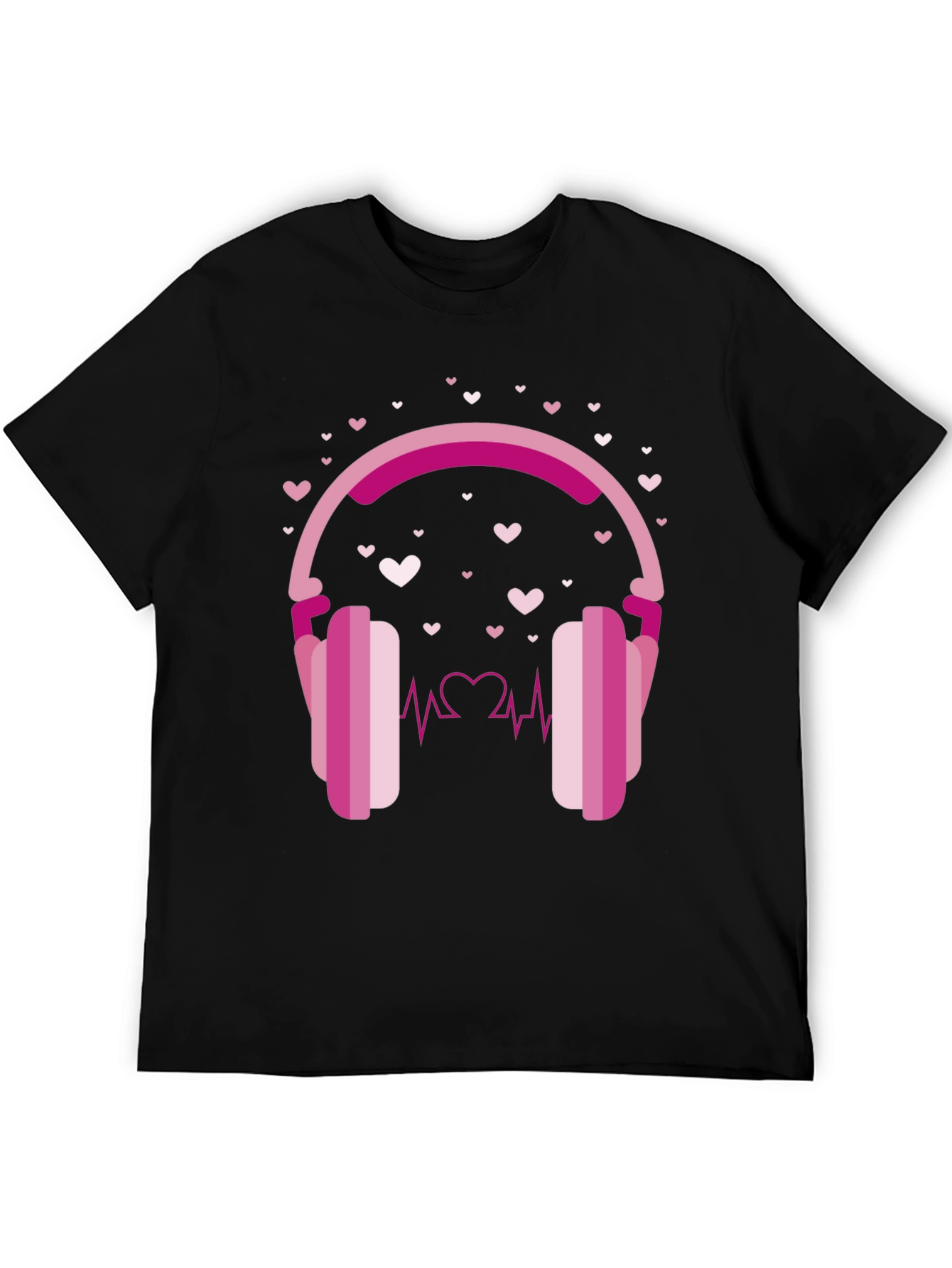 Heartbeat Headphones Graphic Tee