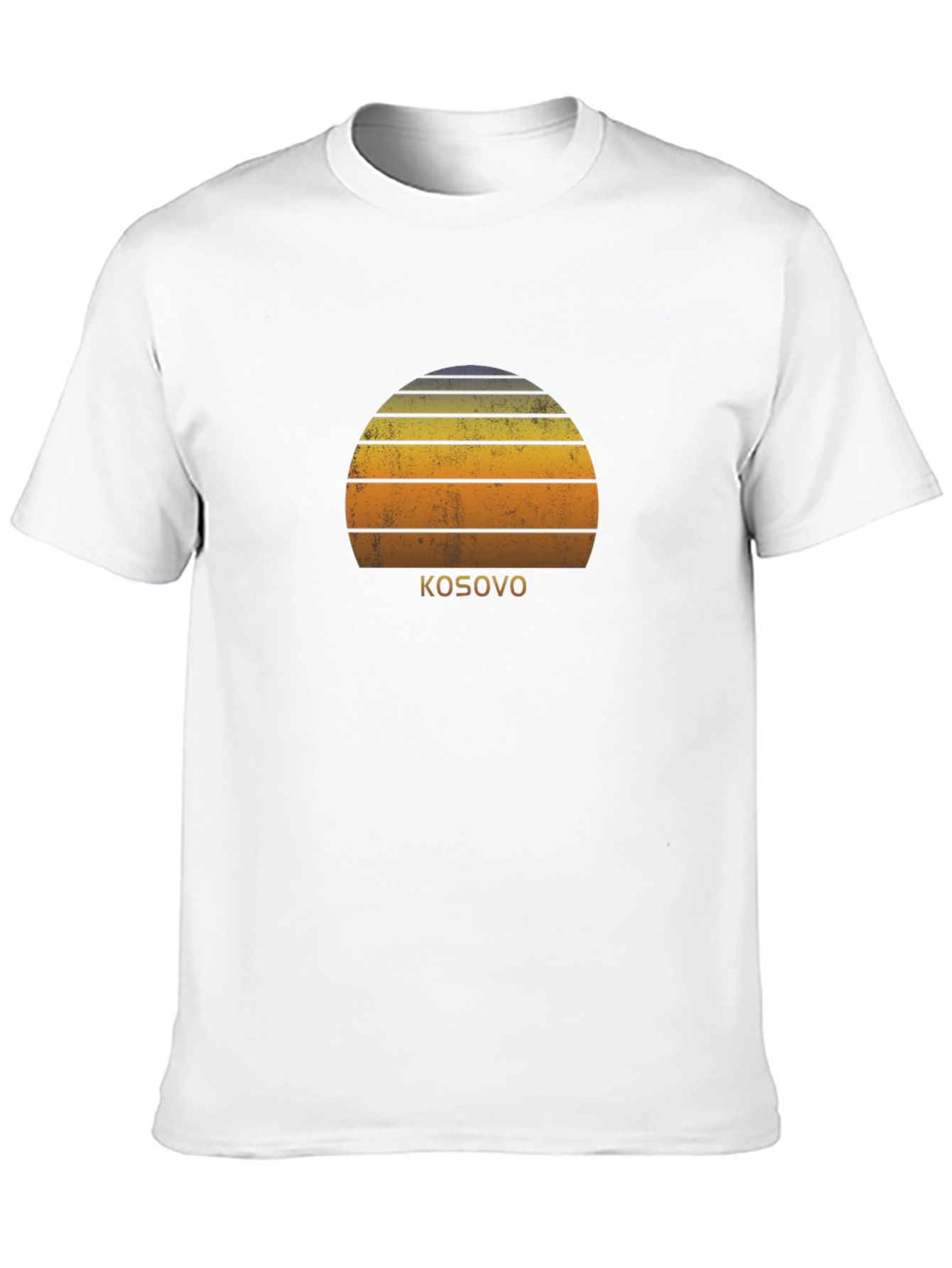 Kosovo Sunset Graphic Tee - Retro Style Shirt