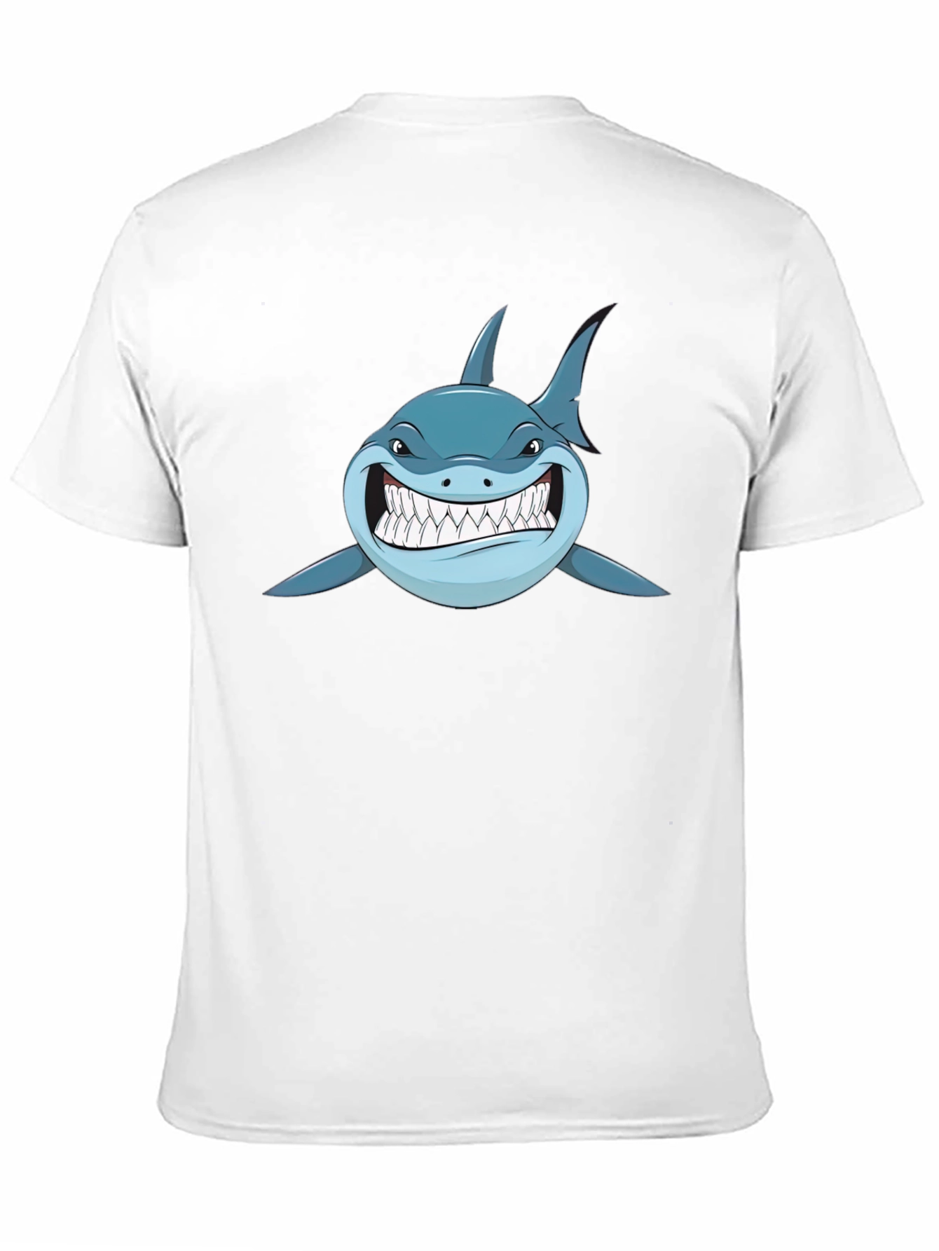 Shark Graphic Print Black T-Shirt for Men