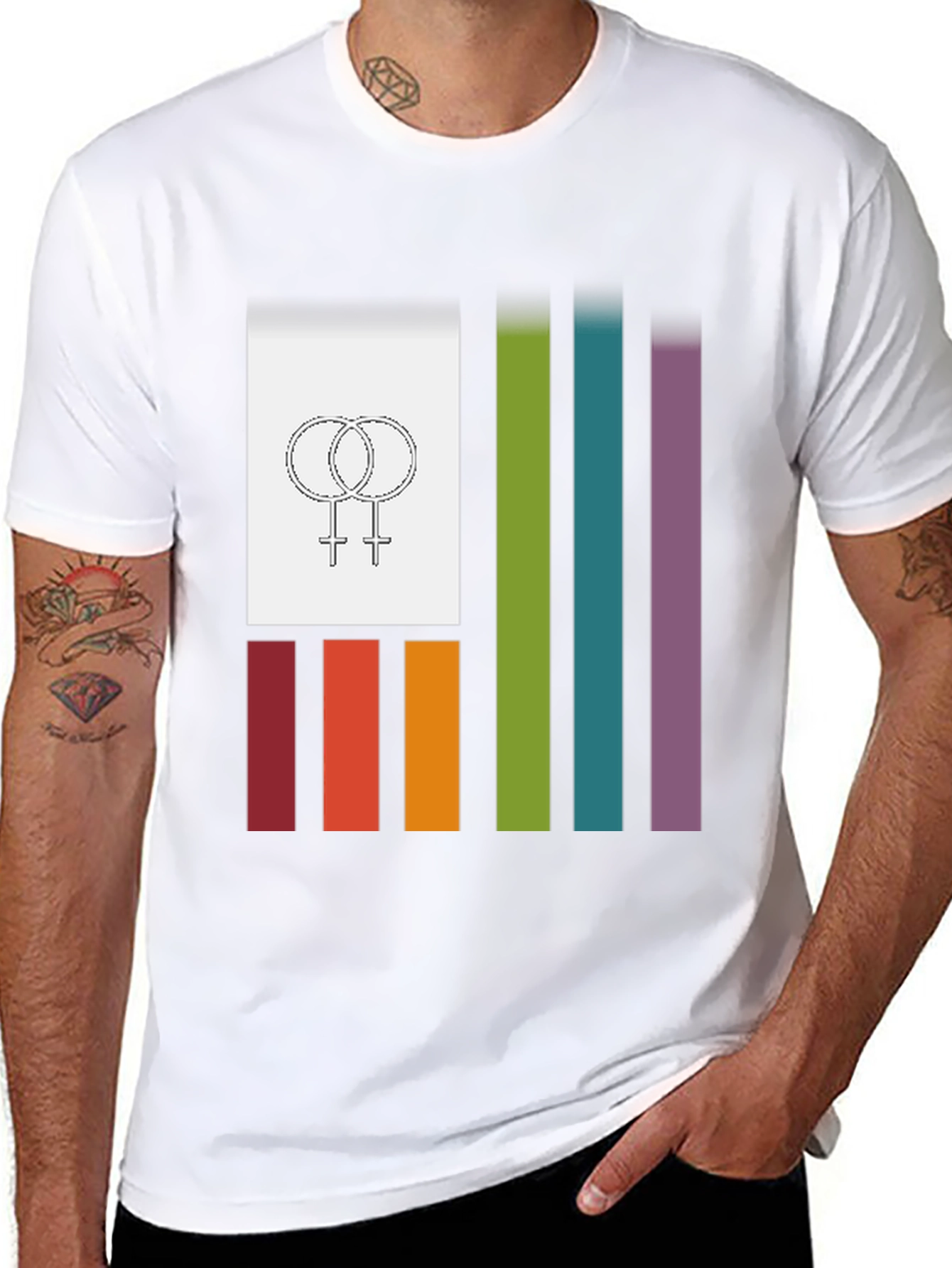 Pride Flag Graphic Tee