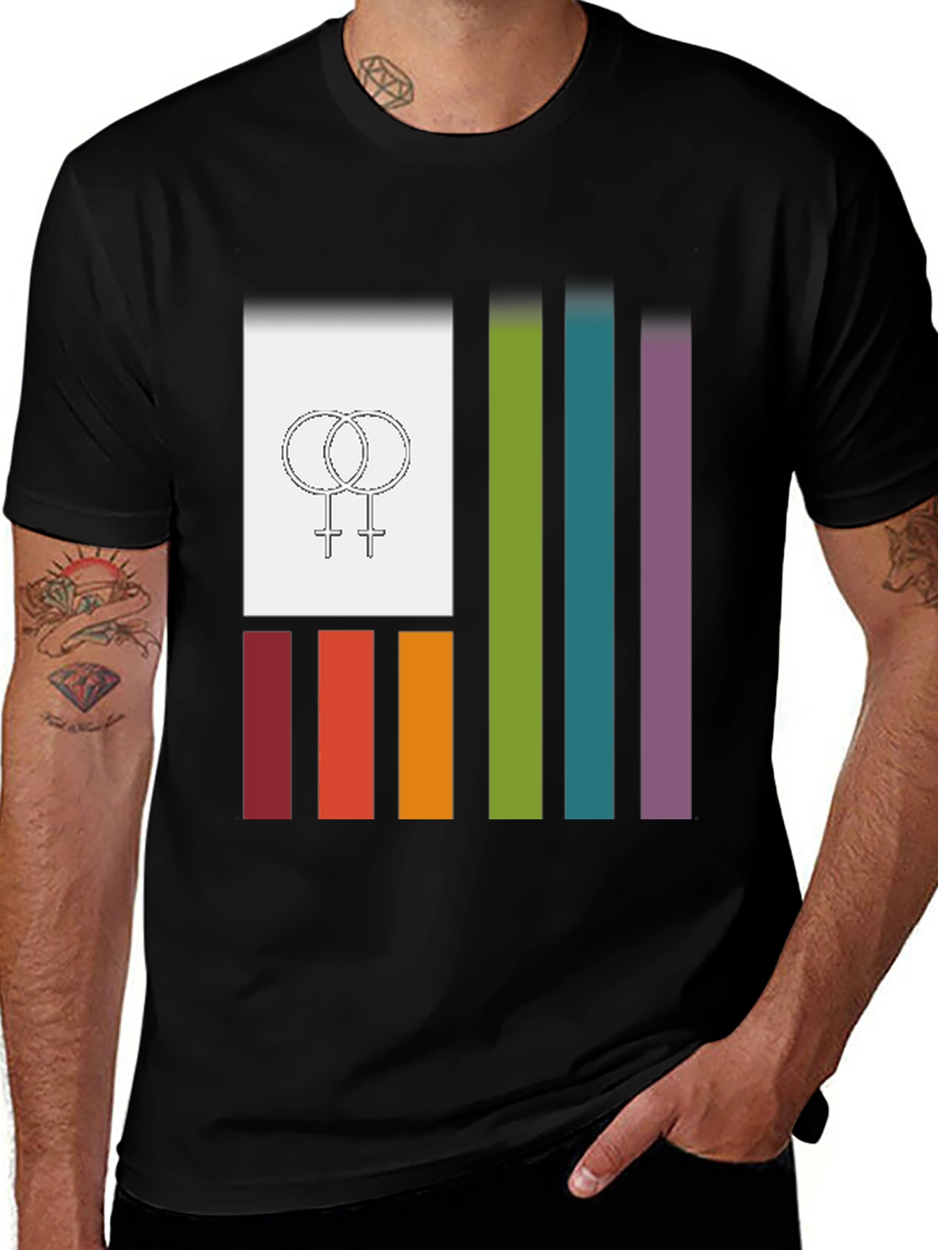 Pride Flag Graphic Tee