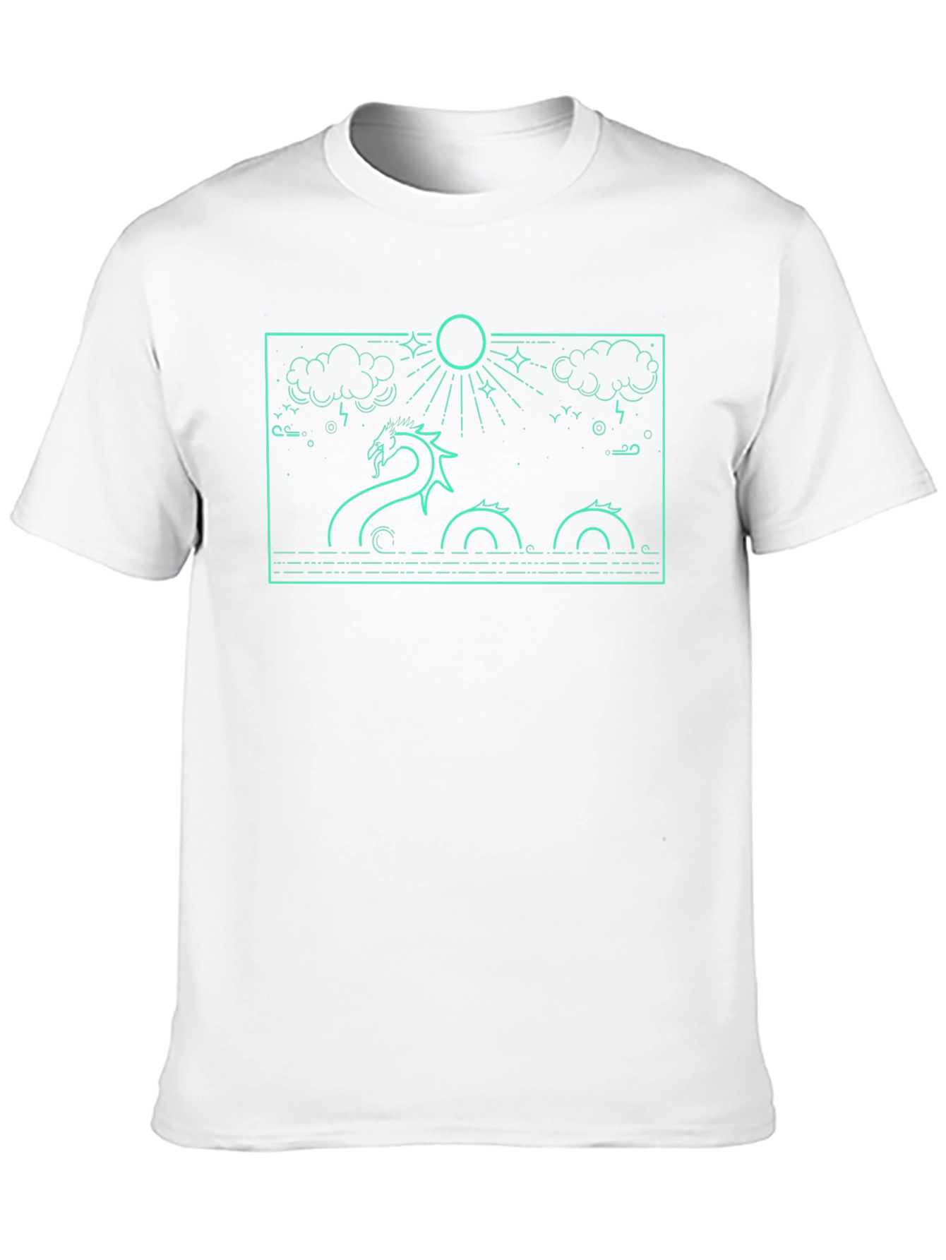 Loch Ness Monster Graphic Tee - Black