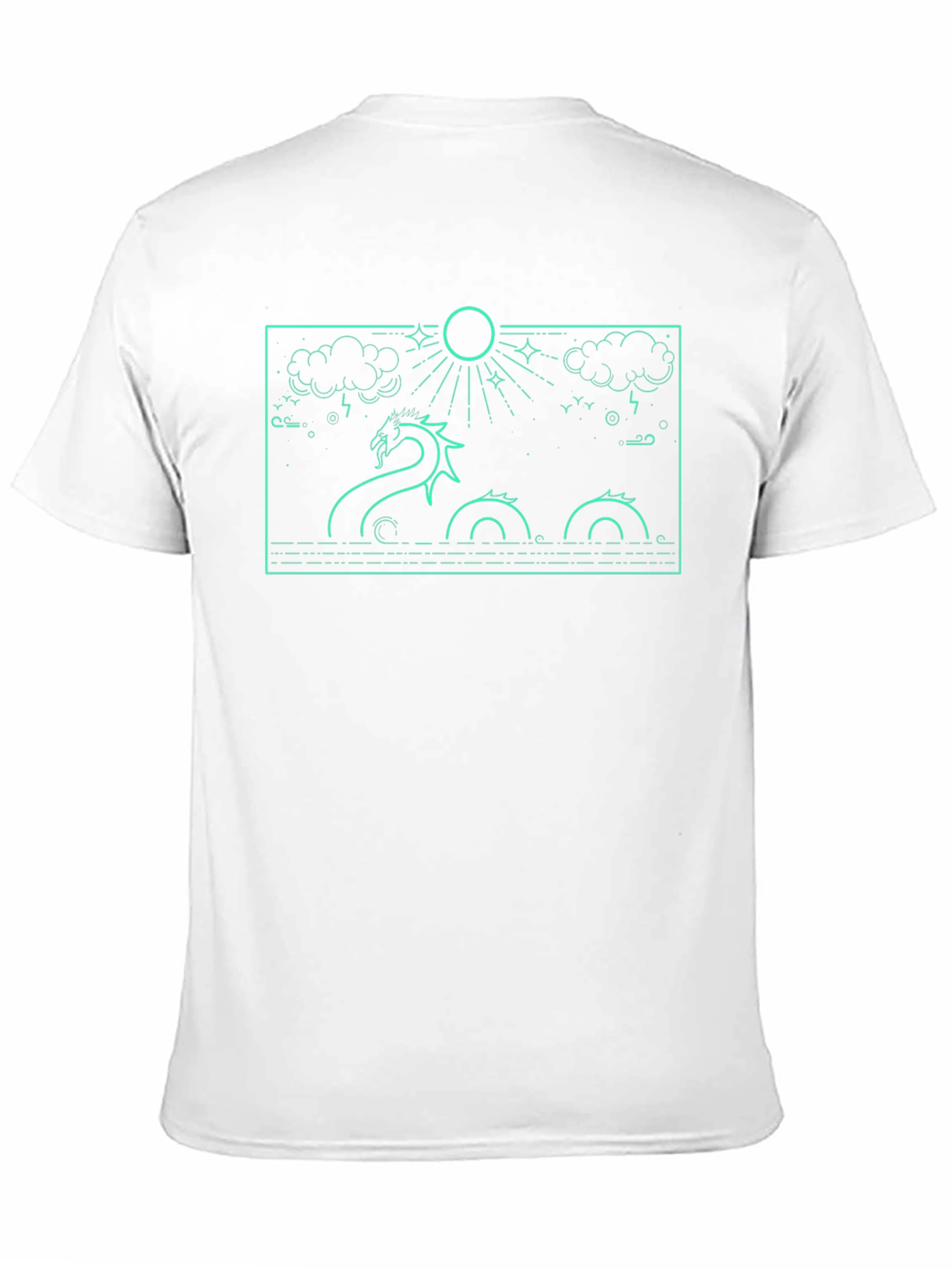 Loch Ness Monster Graphic Tee - Black
