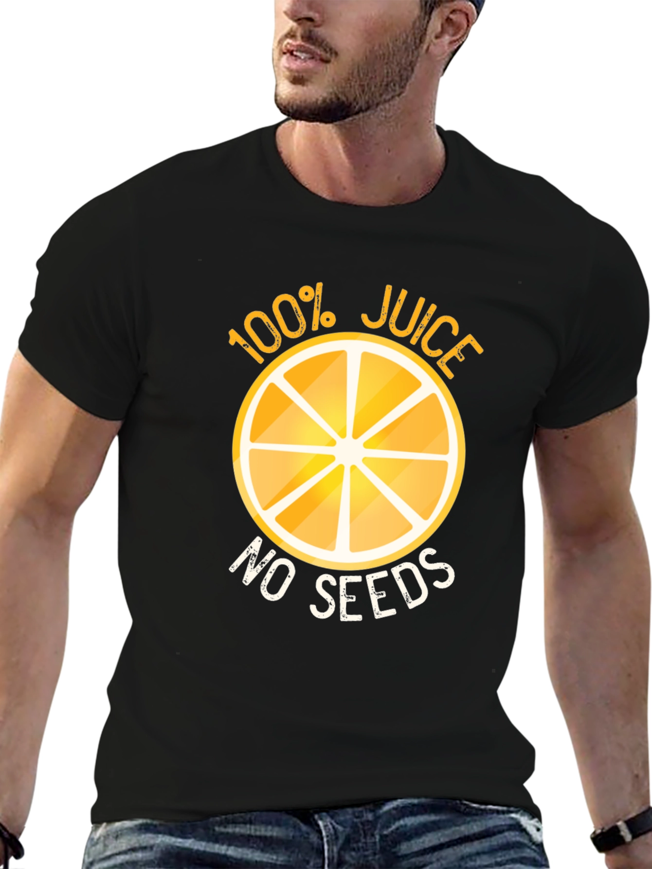 100% Juice No Seeds Funny Graphic T-Shirt