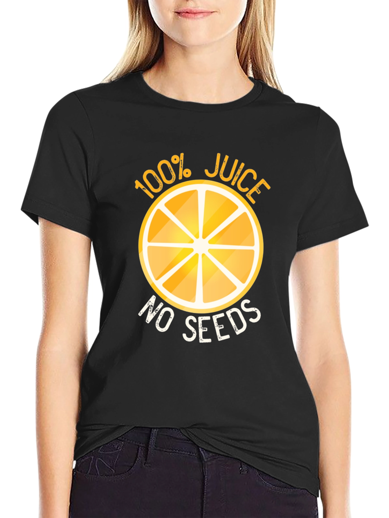 100% Juice No Seeds Funny Graphic T-Shirt