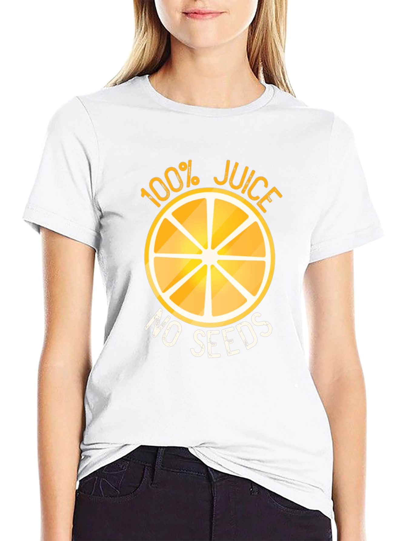 100% Juice No Seeds Funny Graphic T-Shirt