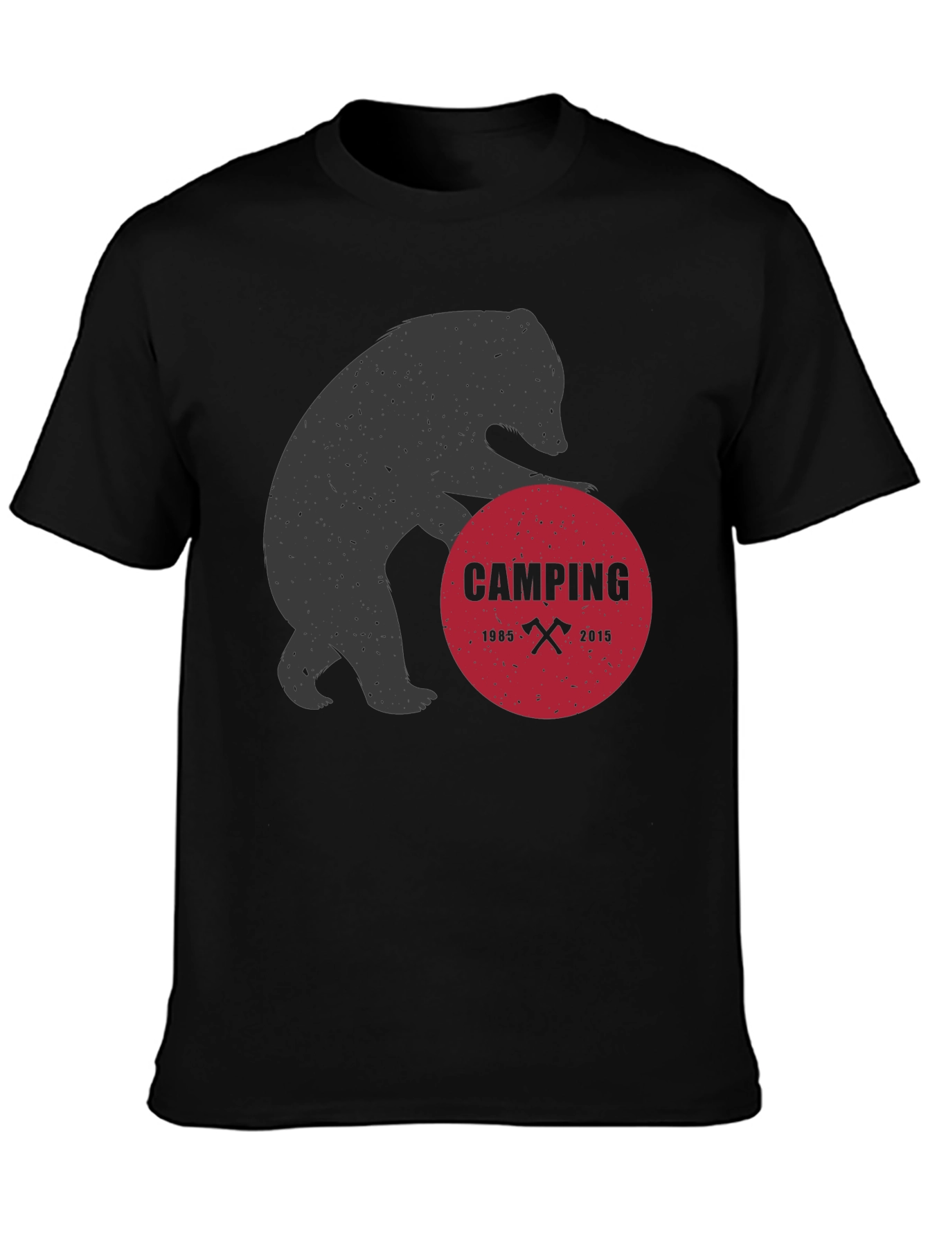 Camping Bear Graphic Tee - Adventure Ready!