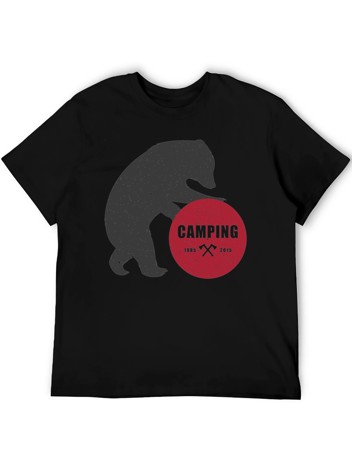 Camping Bear Graphic Tee - Adventure Ready!