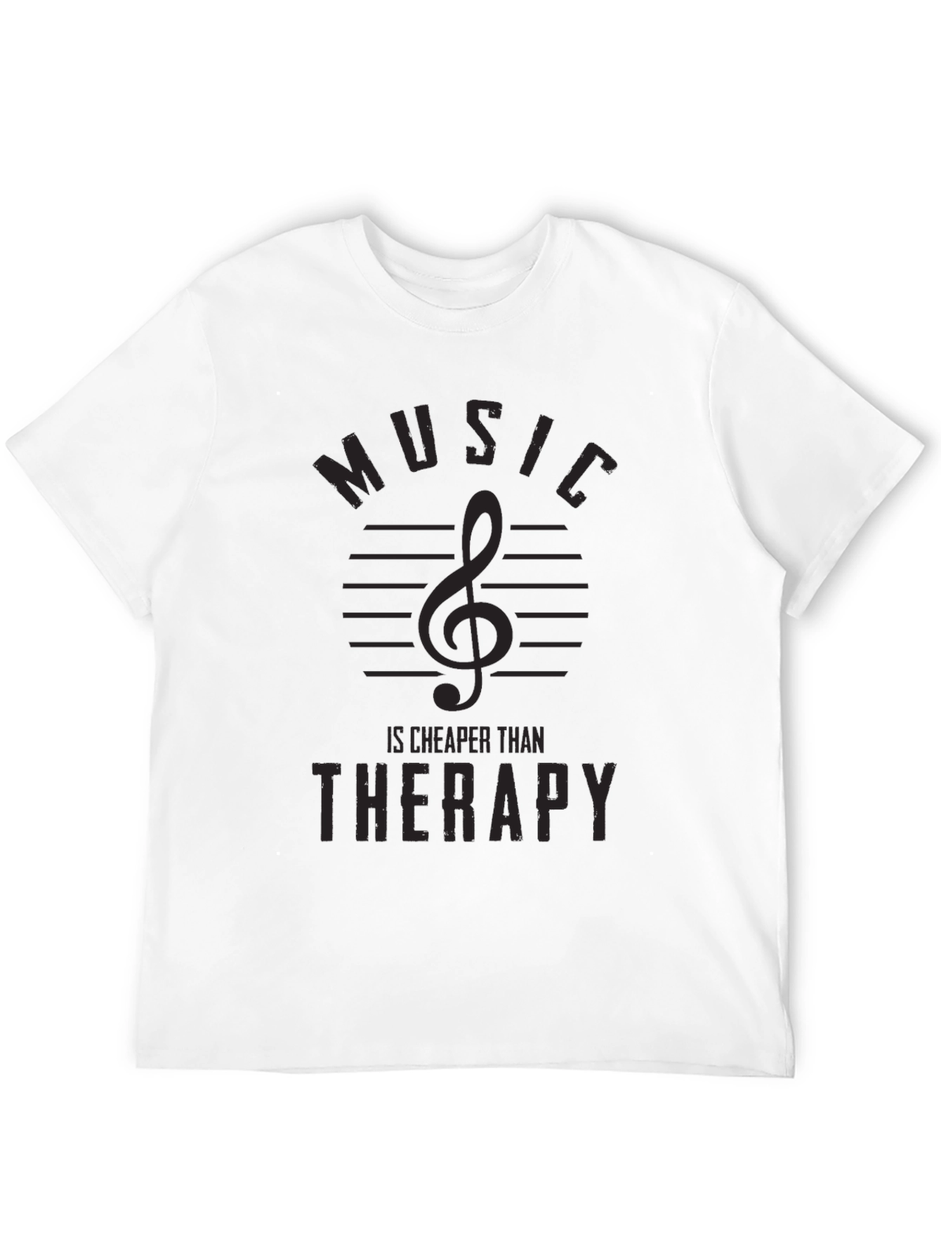 Music is Cheaper Than Therapy Graphic Tee