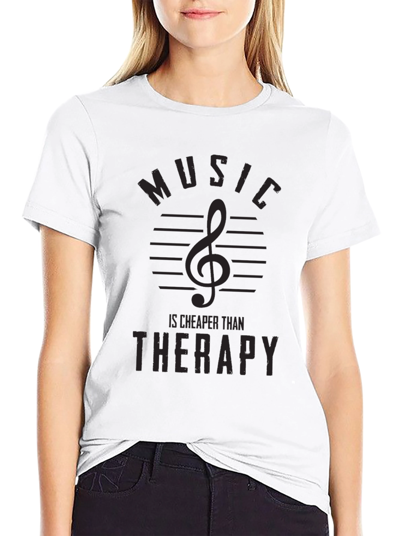 Music is Cheaper Than Therapy Graphic Tee