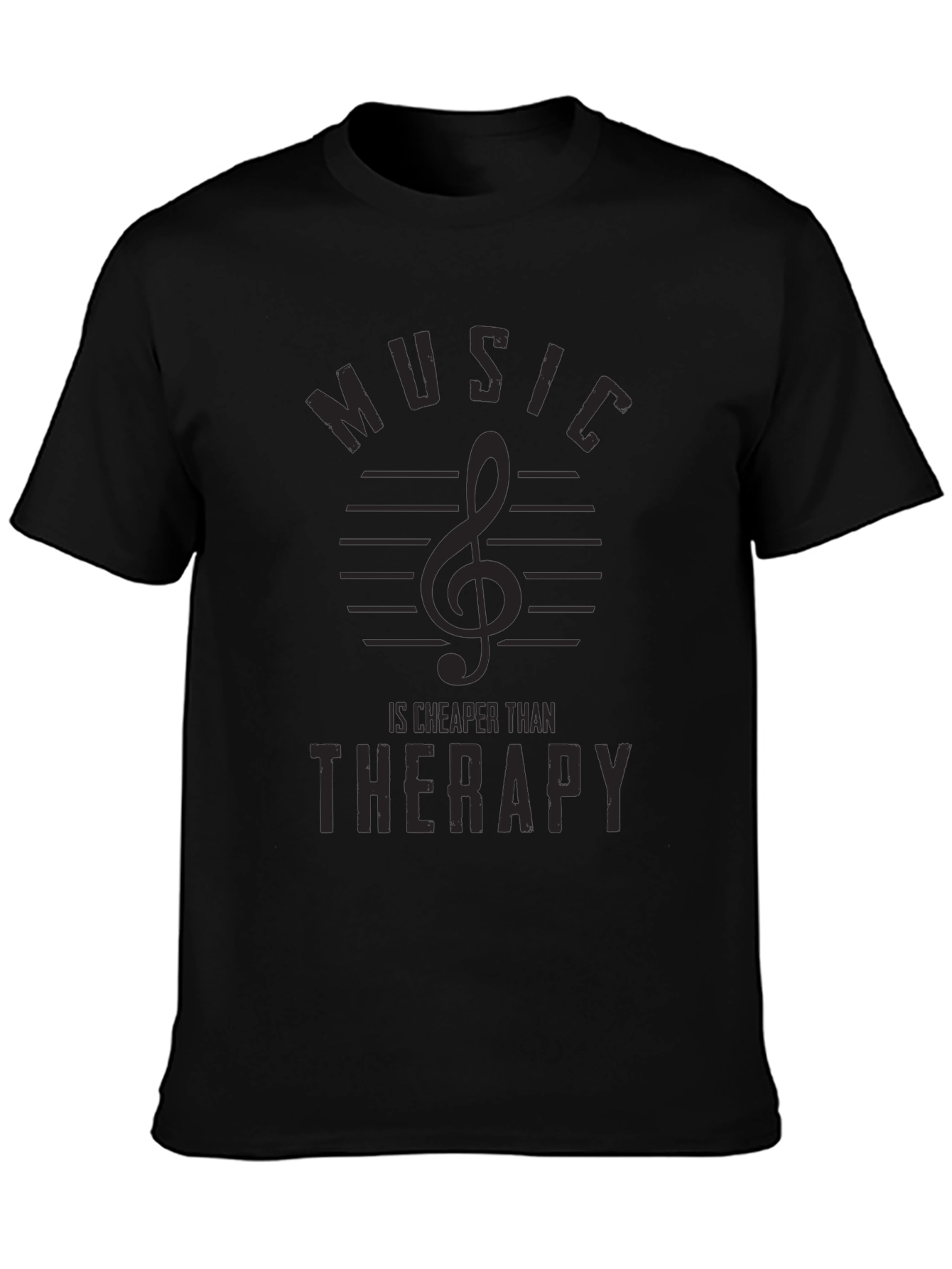 Music is Cheaper Than Therapy Graphic Tee