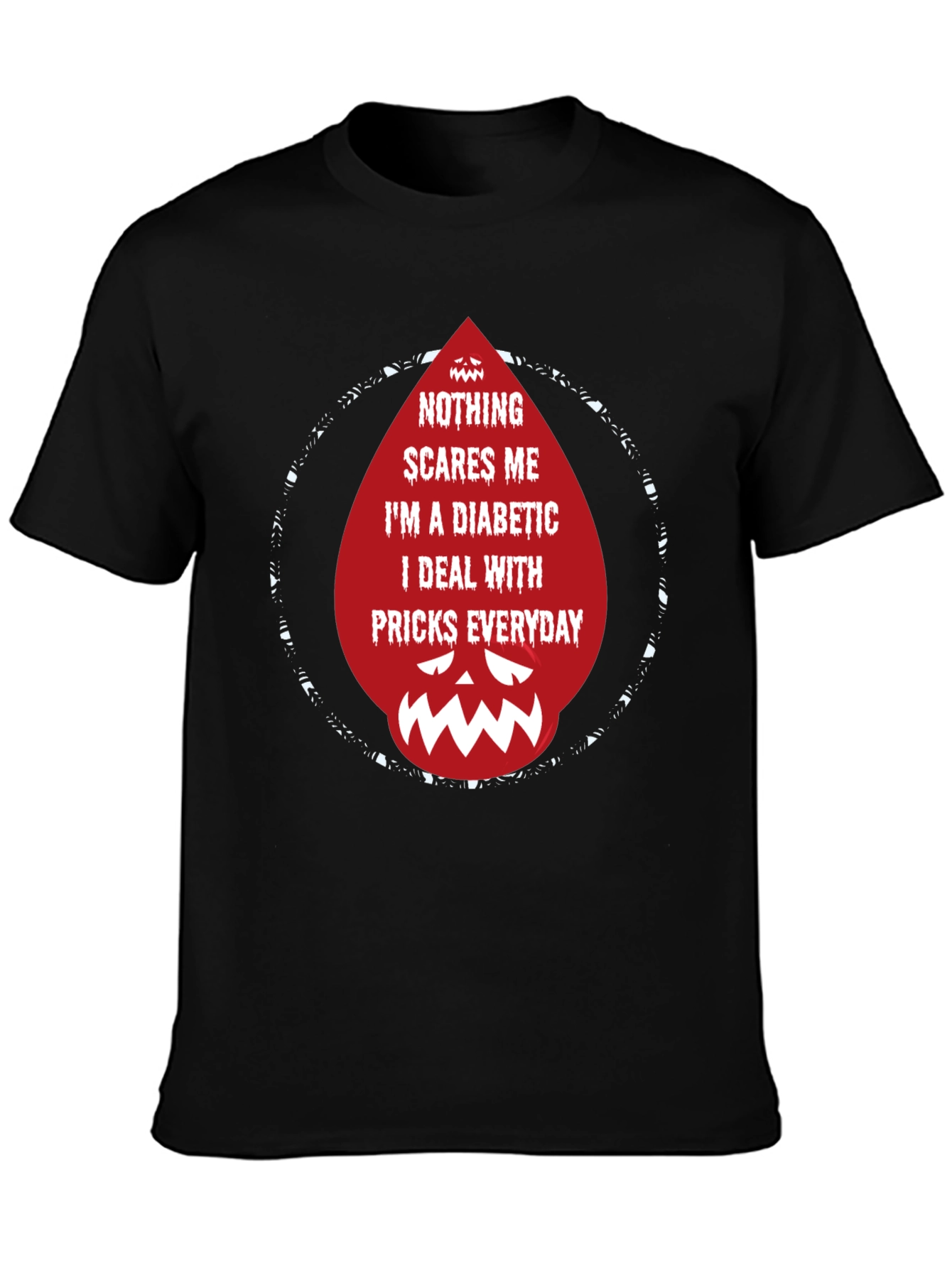 Diabetic Prick Graphic Tee - Funny Diabetes Awareness Shirt