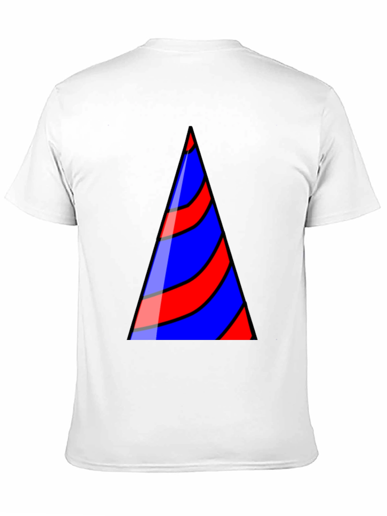 Striped Triangle Graphic T-Shirt