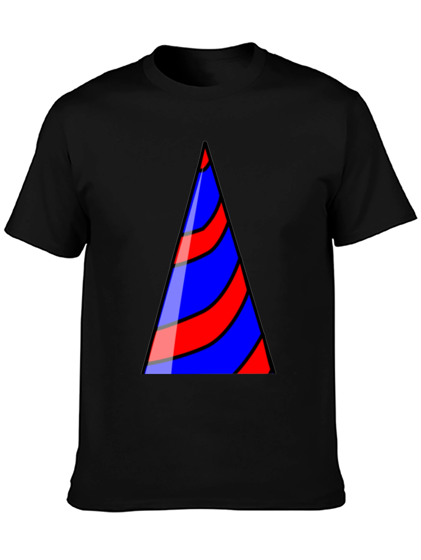 Striped Triangle Graphic T-Shirt