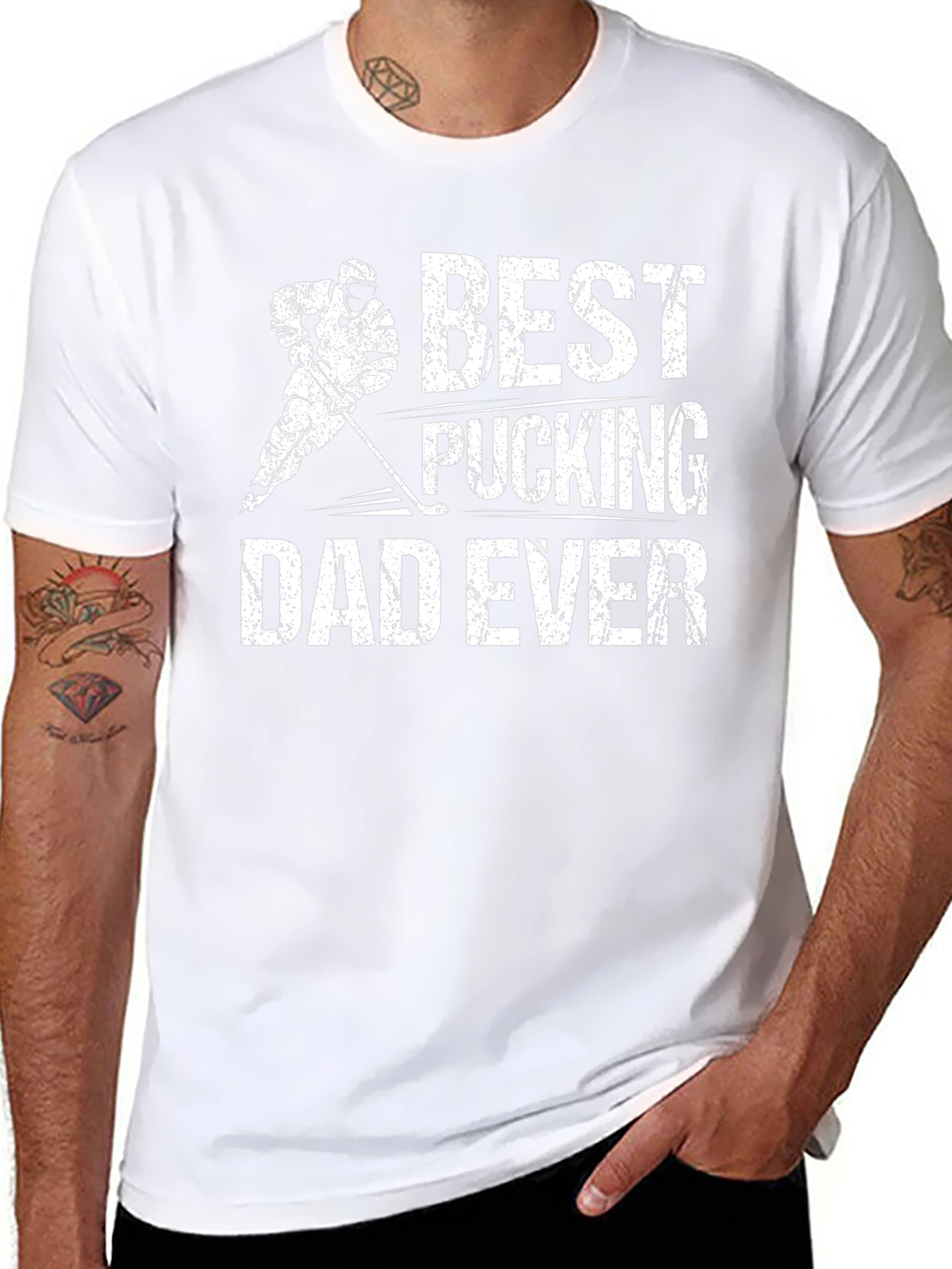 Best Pucking Dad Ever Graphic T-Shirt